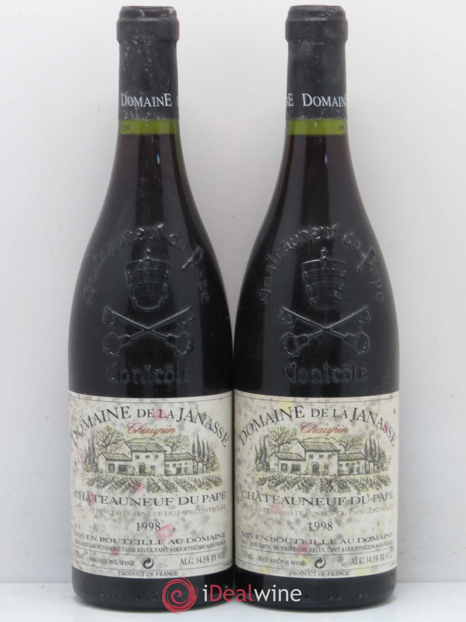 Châteauneuf-du-Pape Cuvée Chaupin La Janasse (Domaine de) 1998 - Lot de 2 bouteilles - 0