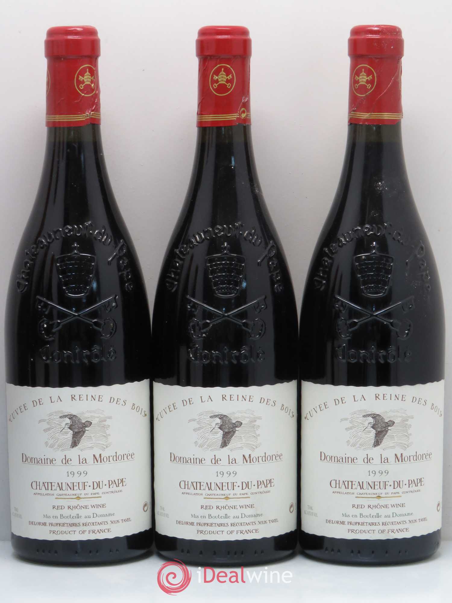 Châteauneuf-du-Pape  Cuvée de la Reine des Bois La Mordorée (Domaine de) 1999 - Lot de 6 bouteilles - 1