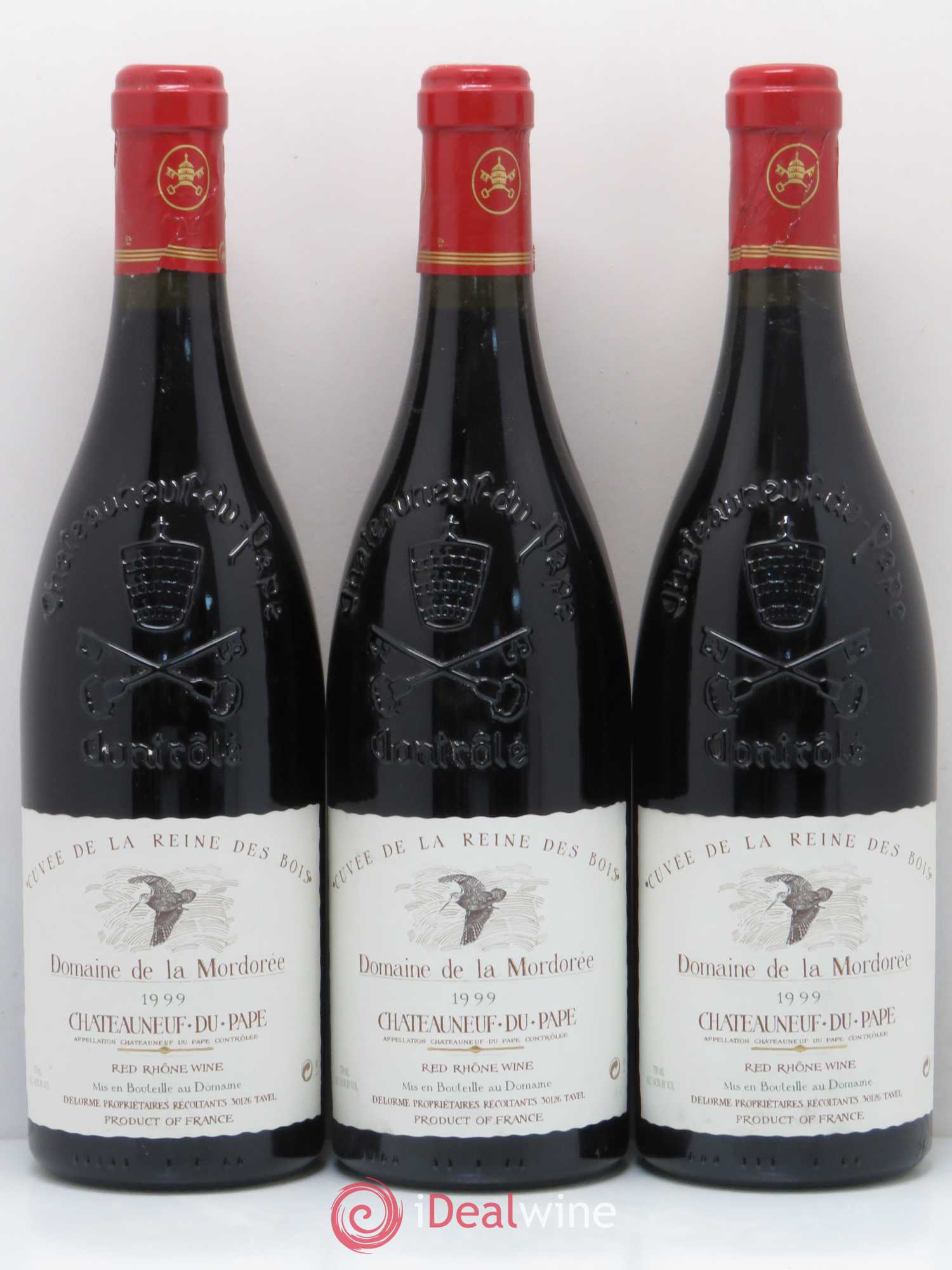 Châteauneuf-du-Pape Cuvée de la Reine des Bois La Mordorée (Domaine de) 1999 - Lot de 3 bouteilles - 0