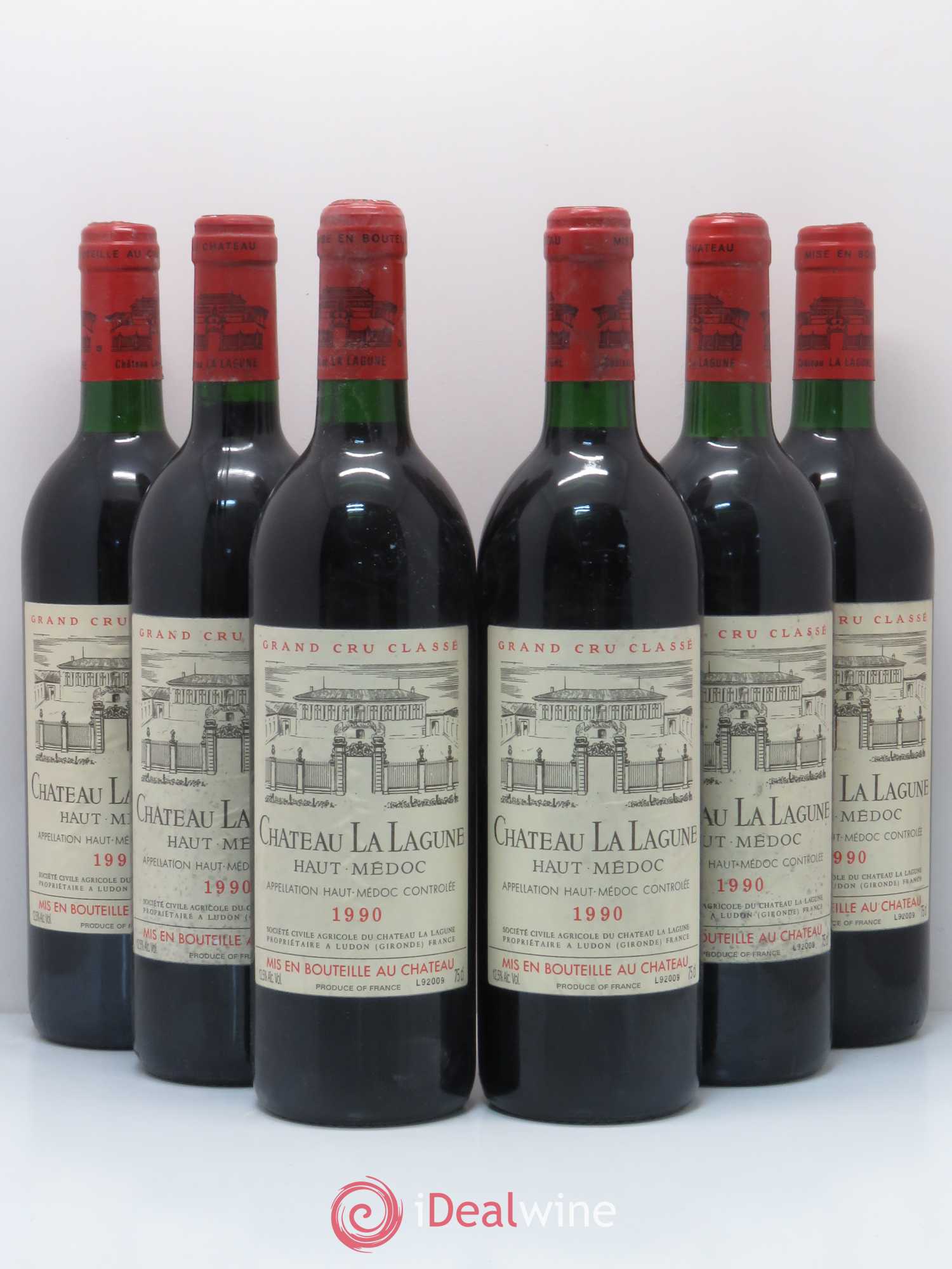 Château la Lagune 3ème Grand Cru Classé 1990 - Lot de 6 bouteilles - 0