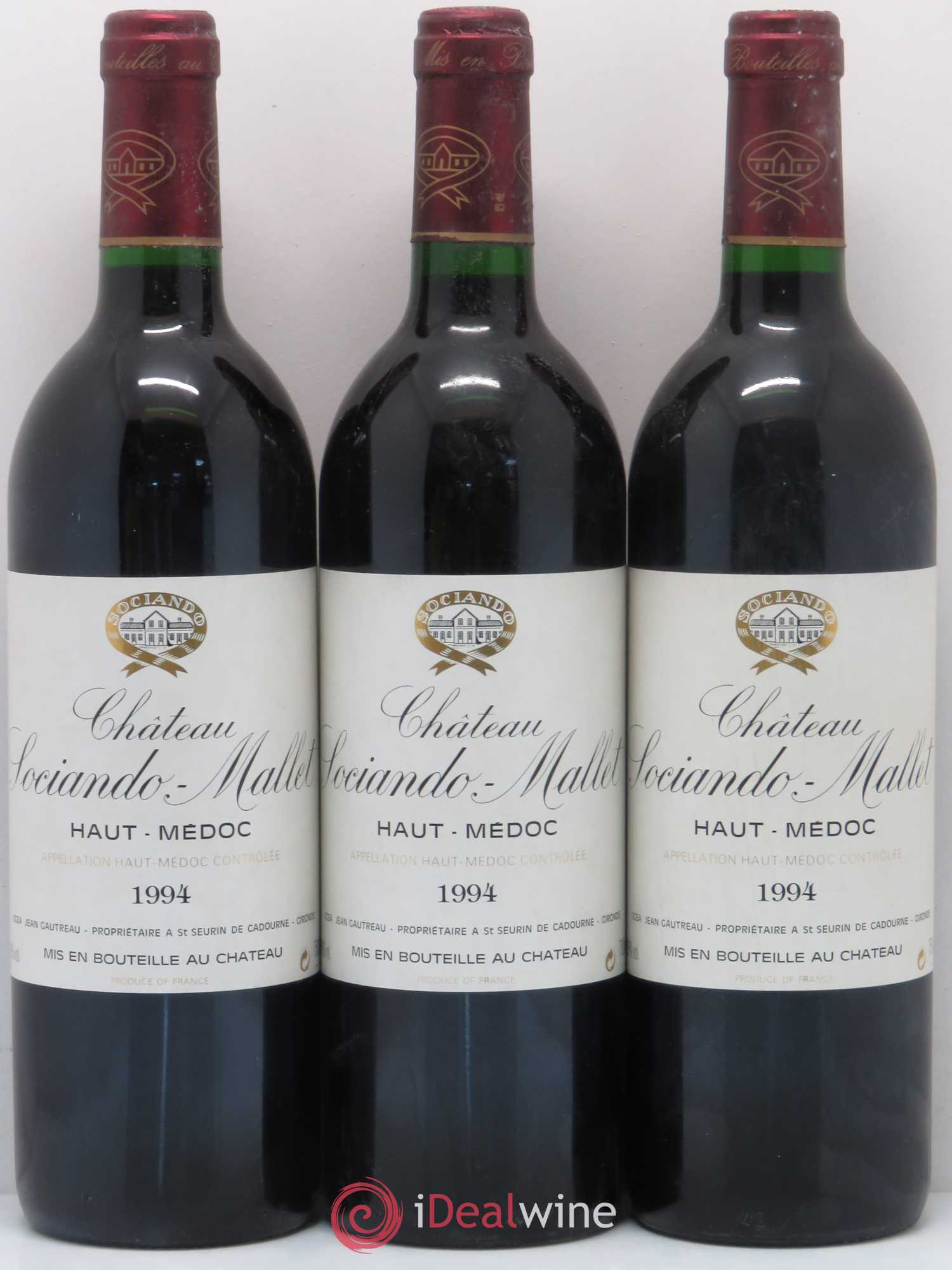 Château Sociando Mallet 1994 - Lot de 12 bouteilles - 4