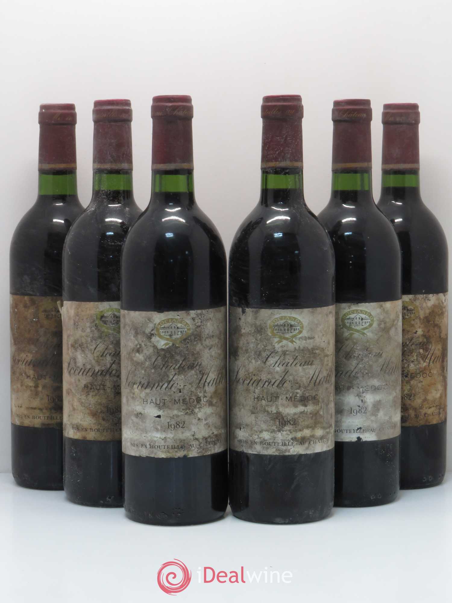 Château Sociando Mallet 1982 - Lot de 6 bouteilles - 0