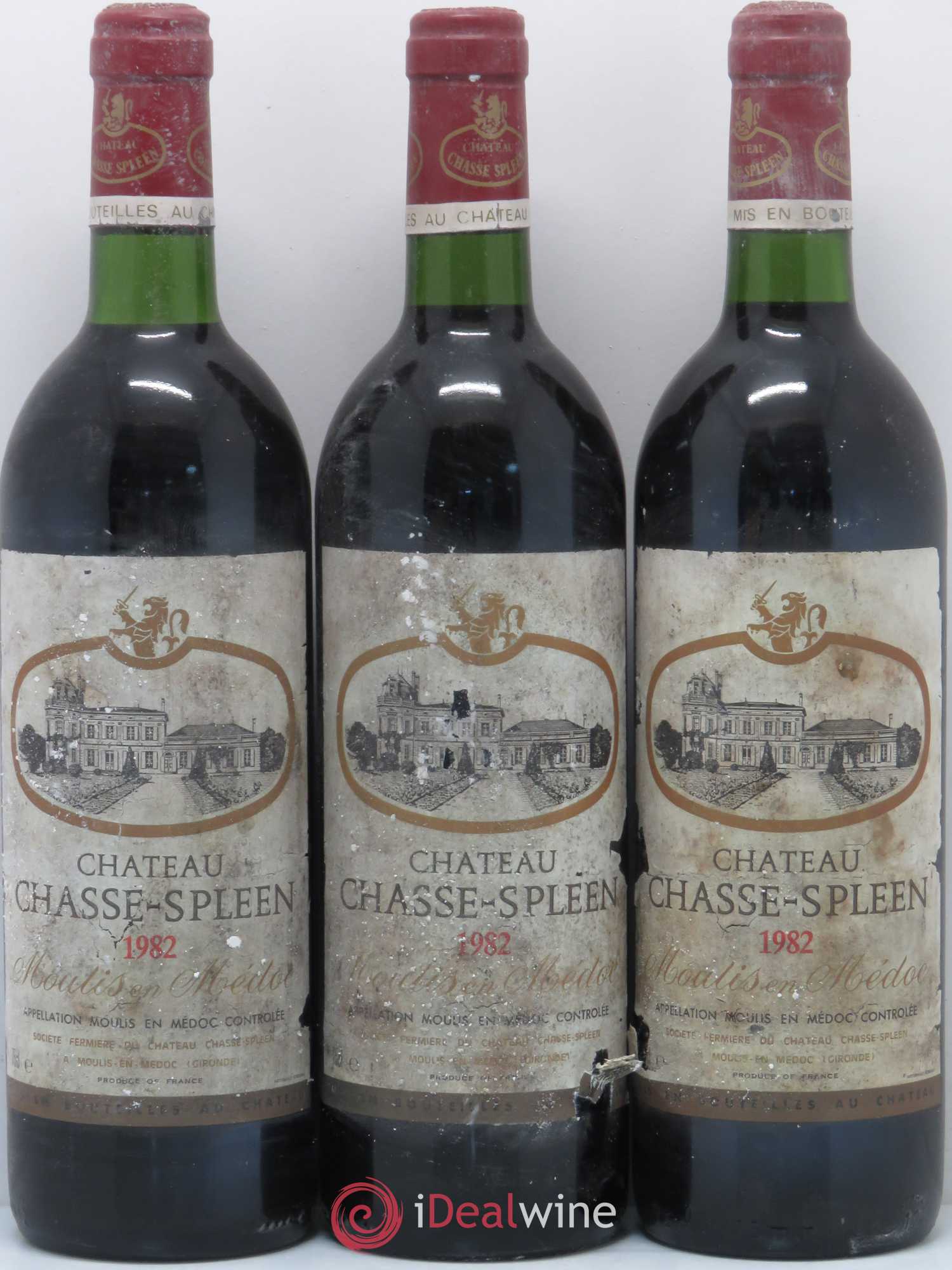 Château Chasse Spleen 1982 - Lot de 6 bouteilles - 2