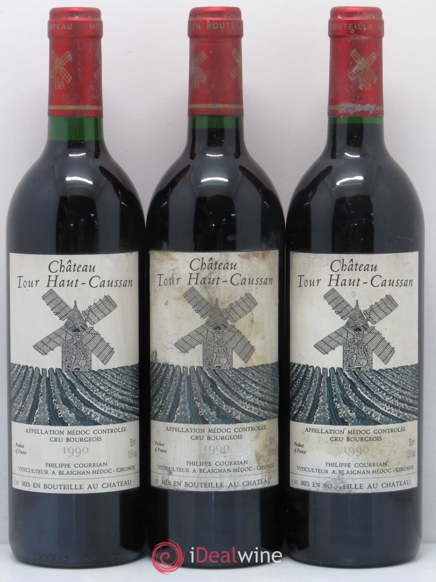 Château Tour Haut-Caussan Cru Bourgeois 1990 - Lot de 6 bouteilles - 2