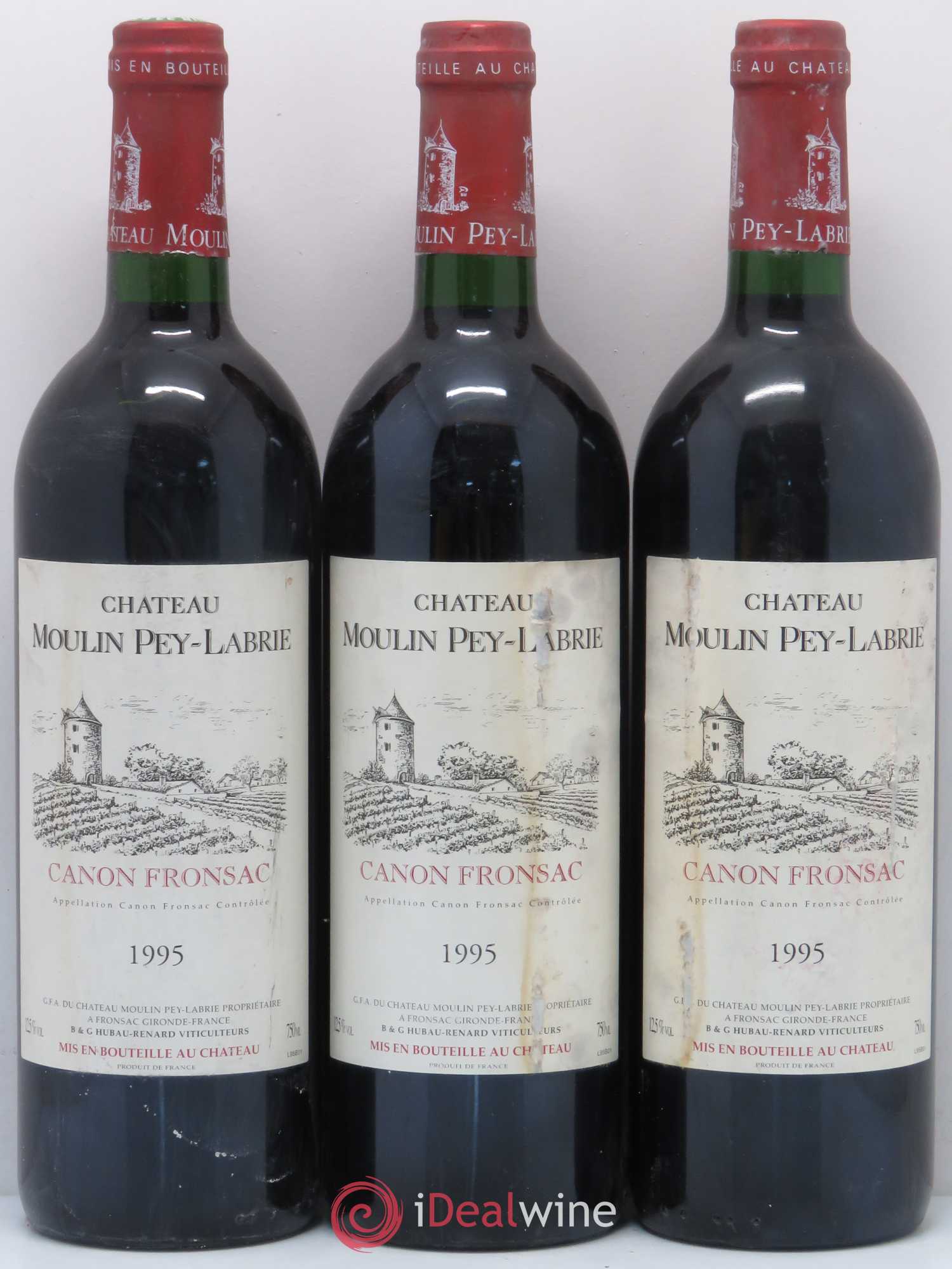 Château Moulin Pey-Labrie 1995 - Lot de 6 bouteilles - 2