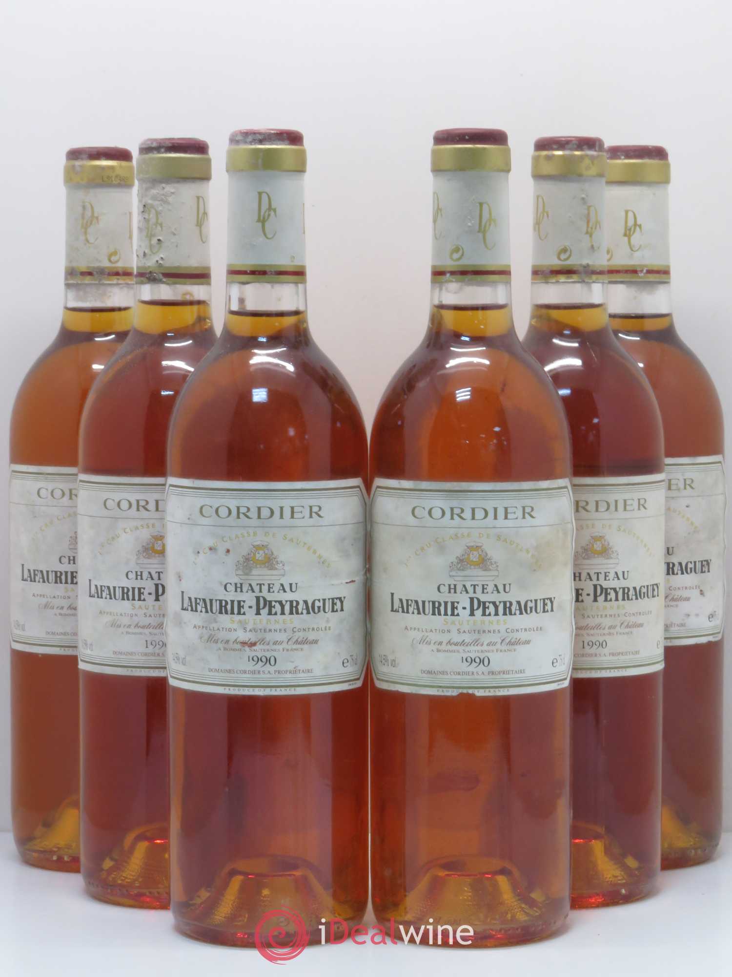 Château Lafaurie-Peyraguey 1er Grand Cru Classé 1990 - Lotto di 6 bottiglie - 0