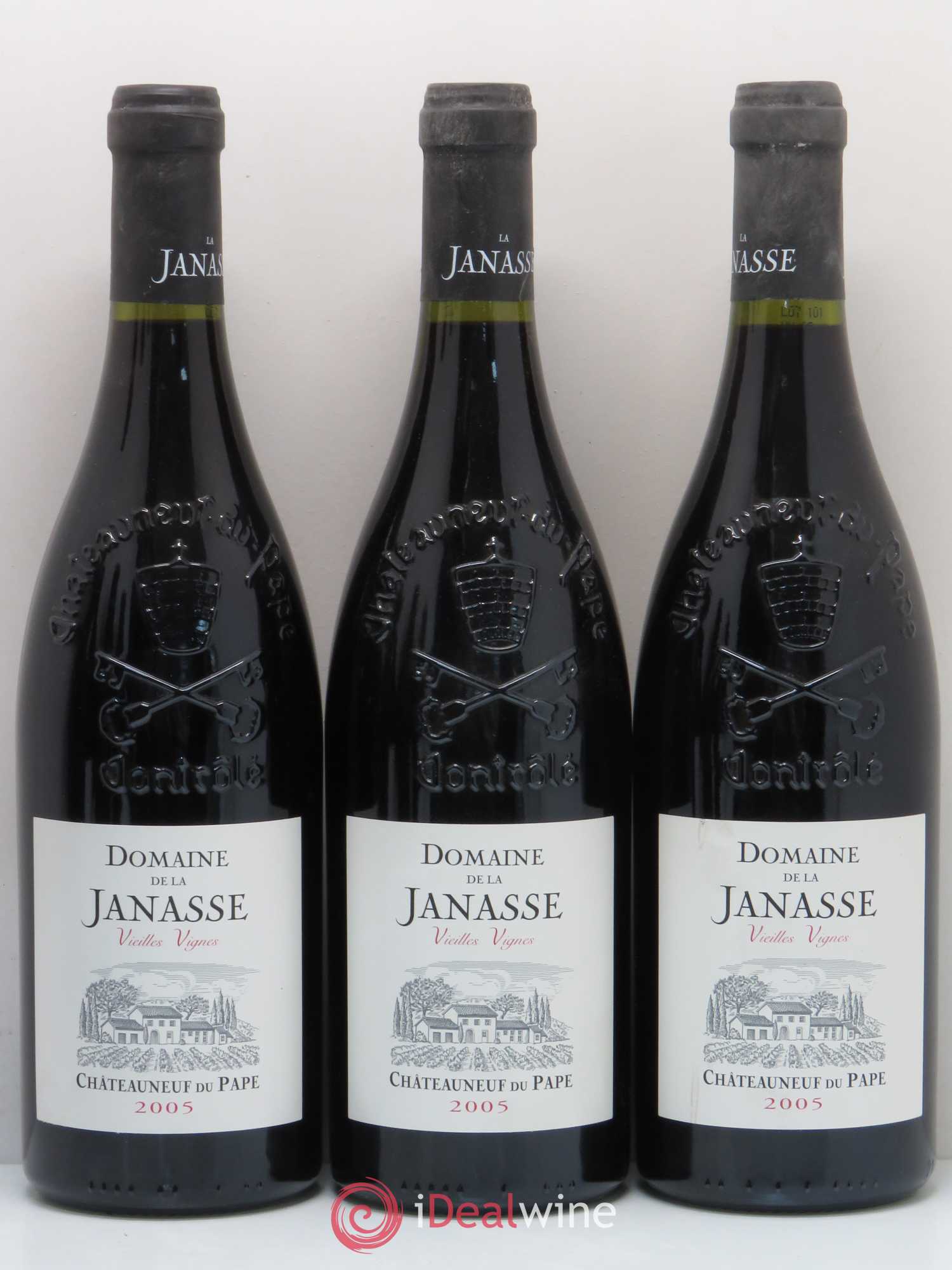 Châteauneuf-du-Pape Cuvée Vieilles Vignes La Janasse (Domaine de) 2005 - Lot de 6 bouteilles - 1