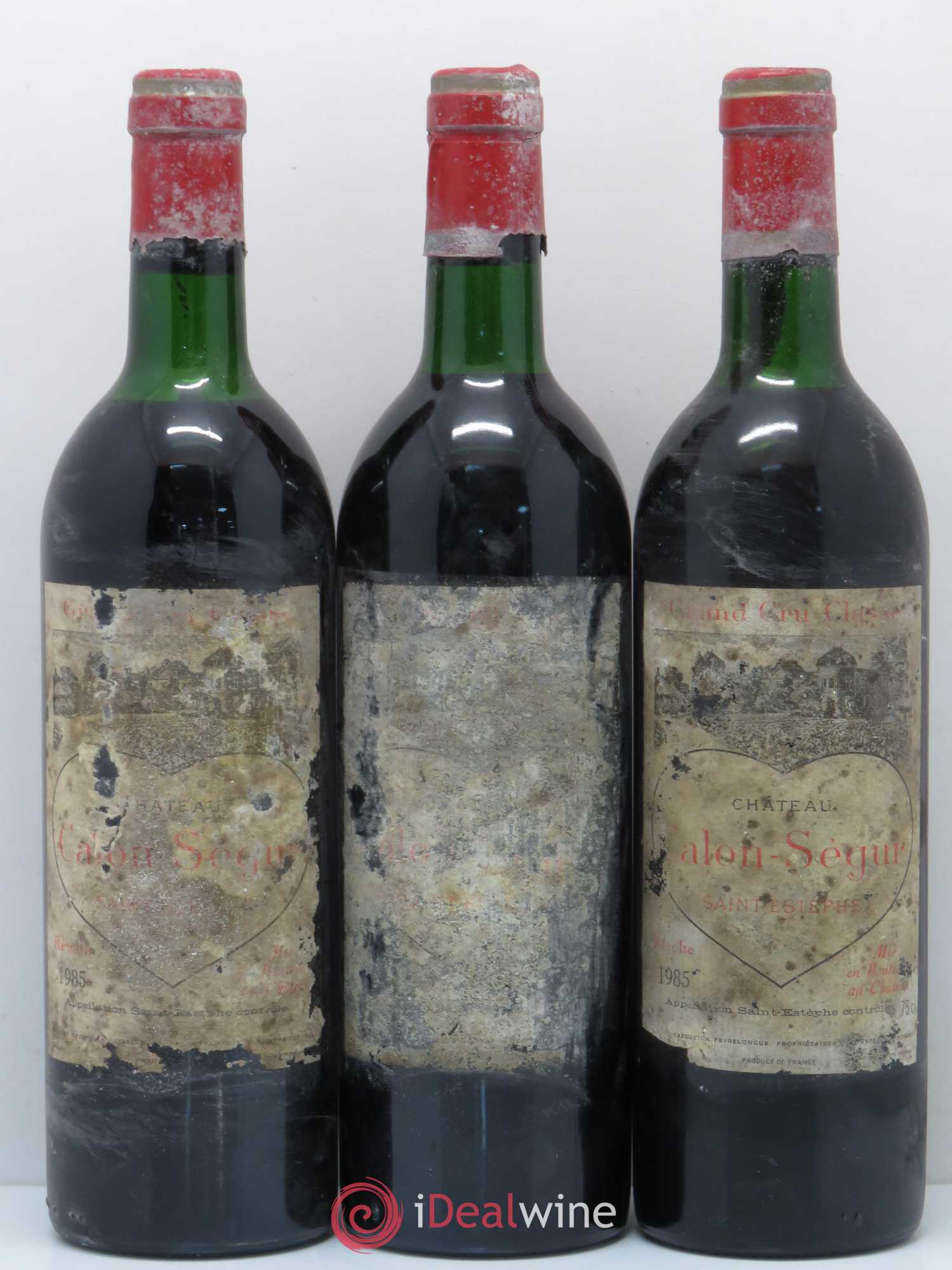 Château Calon Ségur 3ème Grand Cru Classé 1985 - Lot de 3 bouteilles - 0