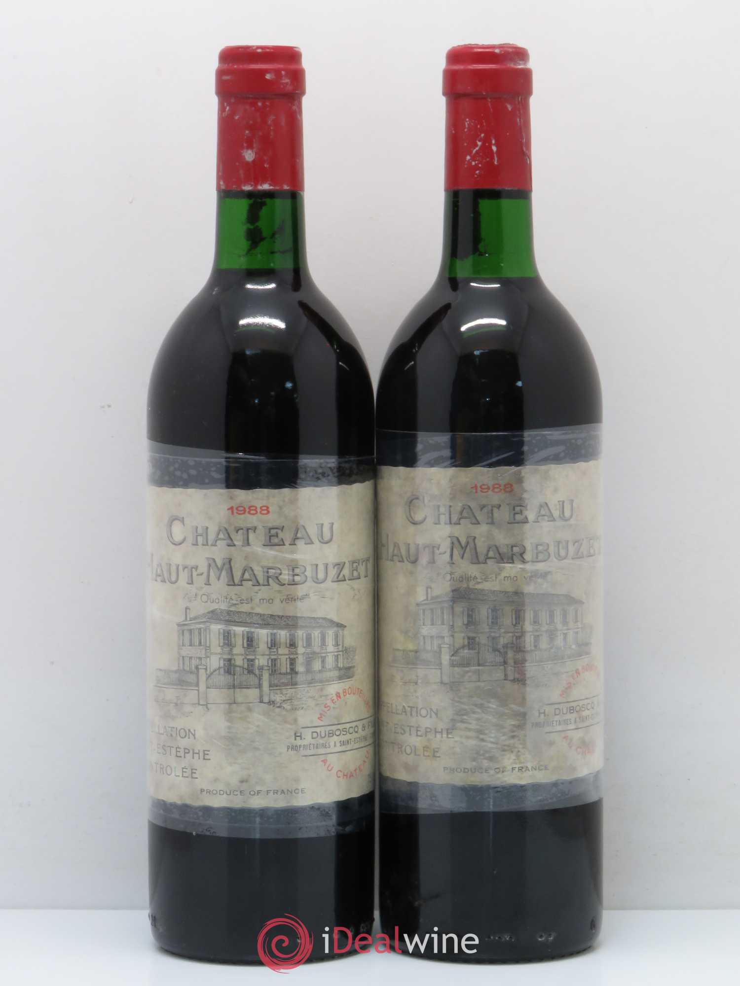 Château Haut Marbuzet 1988 - Lot de 5 bouteilles - 2