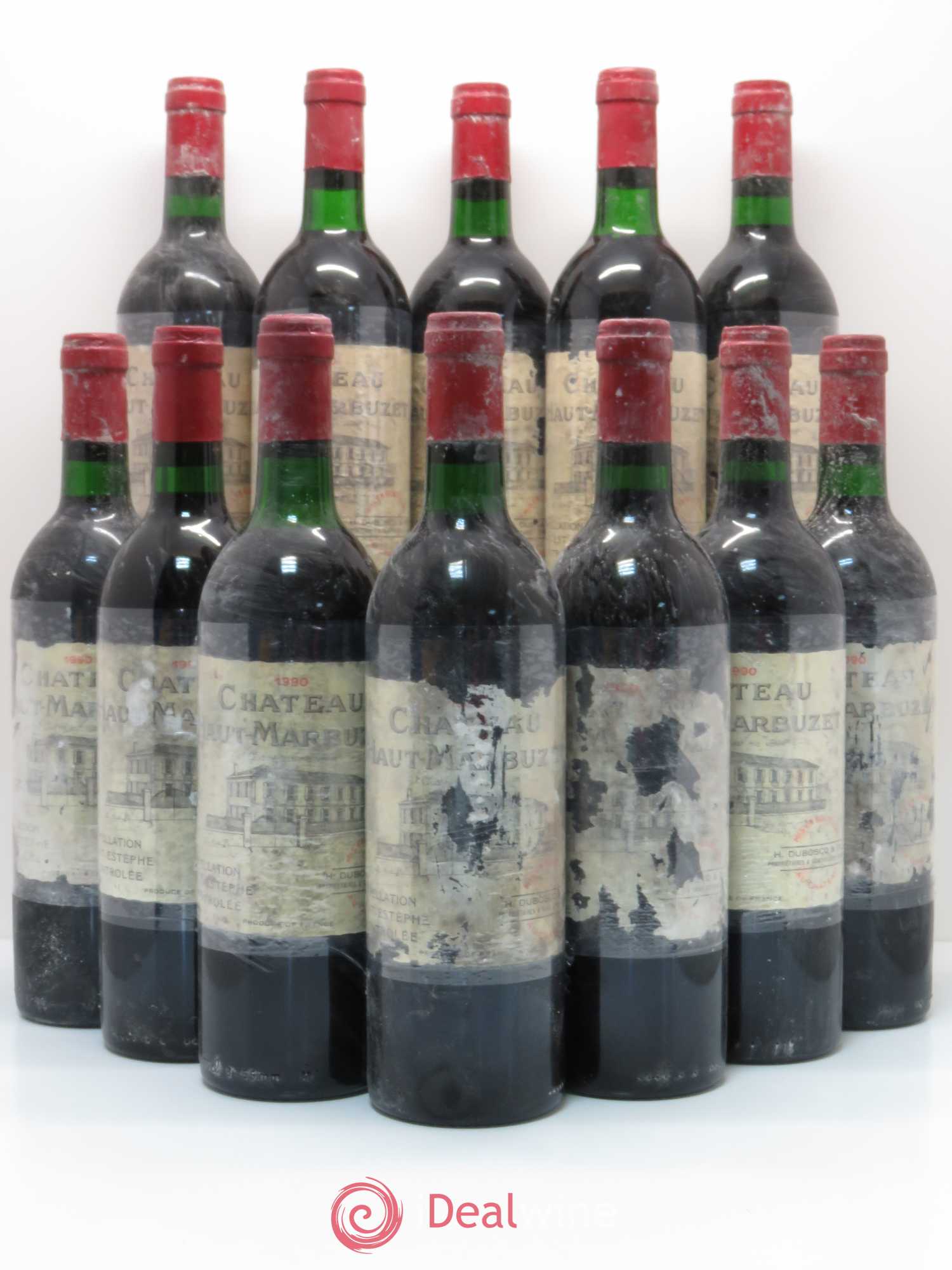 Château Haut Marbuzet 1990 - Lot de 12 bouteilles - 0