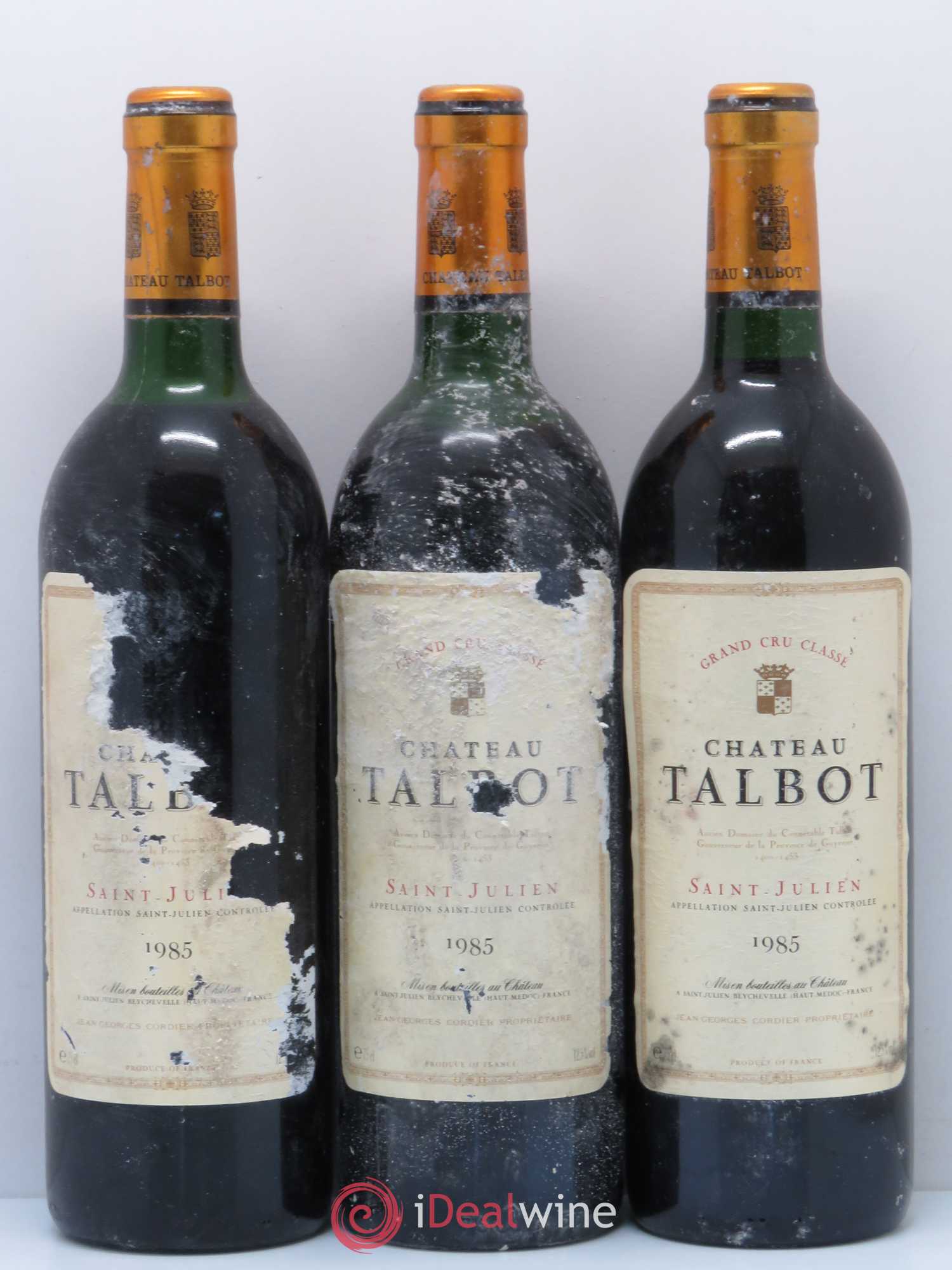 Château Talbot 4ème Grand Cru Classé 1985 - Lot de 6 bouteilles - 2