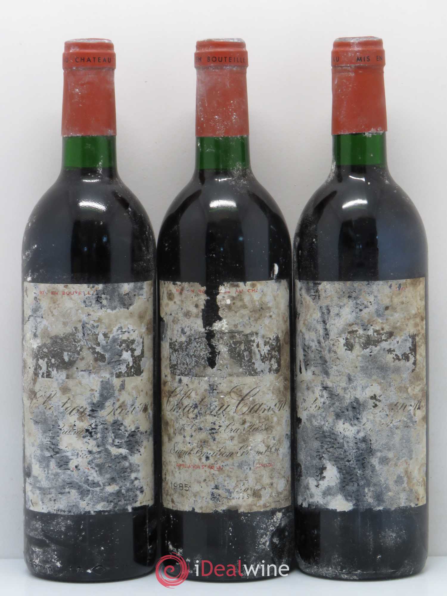 Château Canon 1er Grand Cru Classé B 1985 - Lot de 3 bouteilles - 0