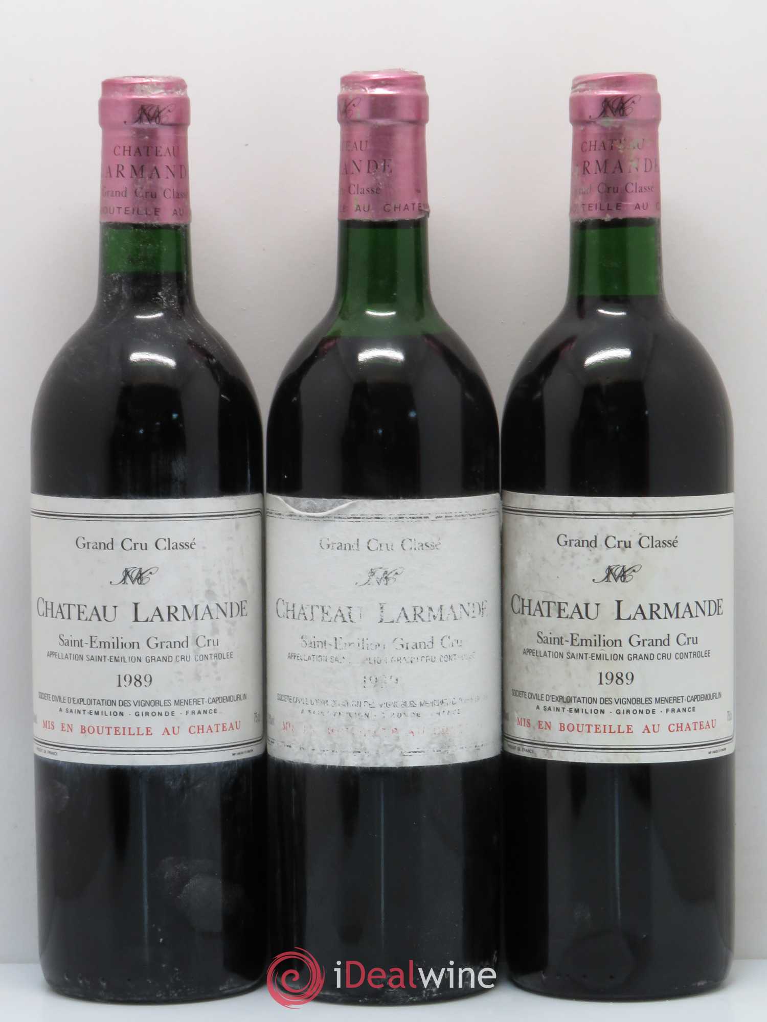 Château Larmande Grand Cru Classé 1989 - Lot de 5 bouteilles - 1