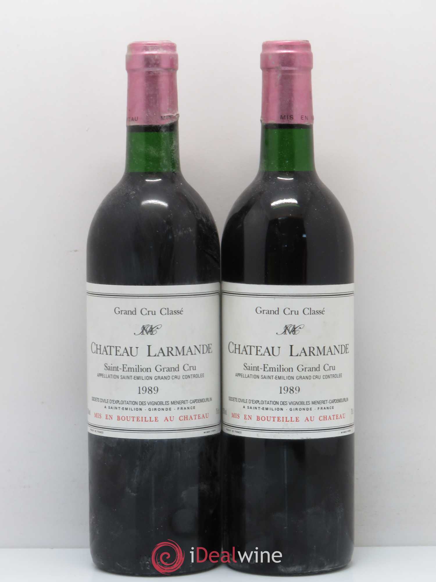 Château Larmande Grand Cru Classé 1989 - Lot de 5 bouteilles - 2