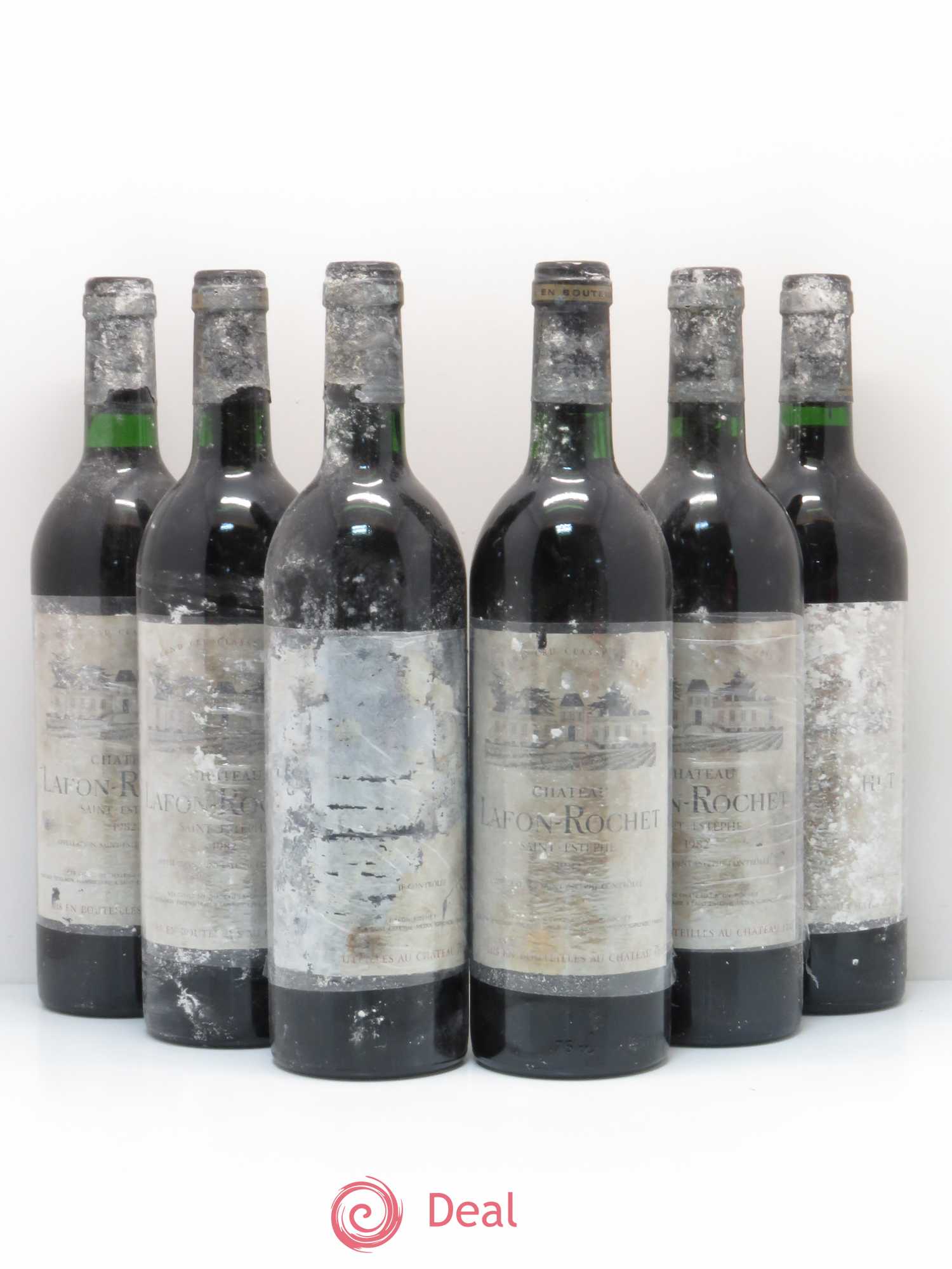 Château Lafon Rochet 4ème Grand Cru Classé 1982 - Lot de 6 bouteilles - 0