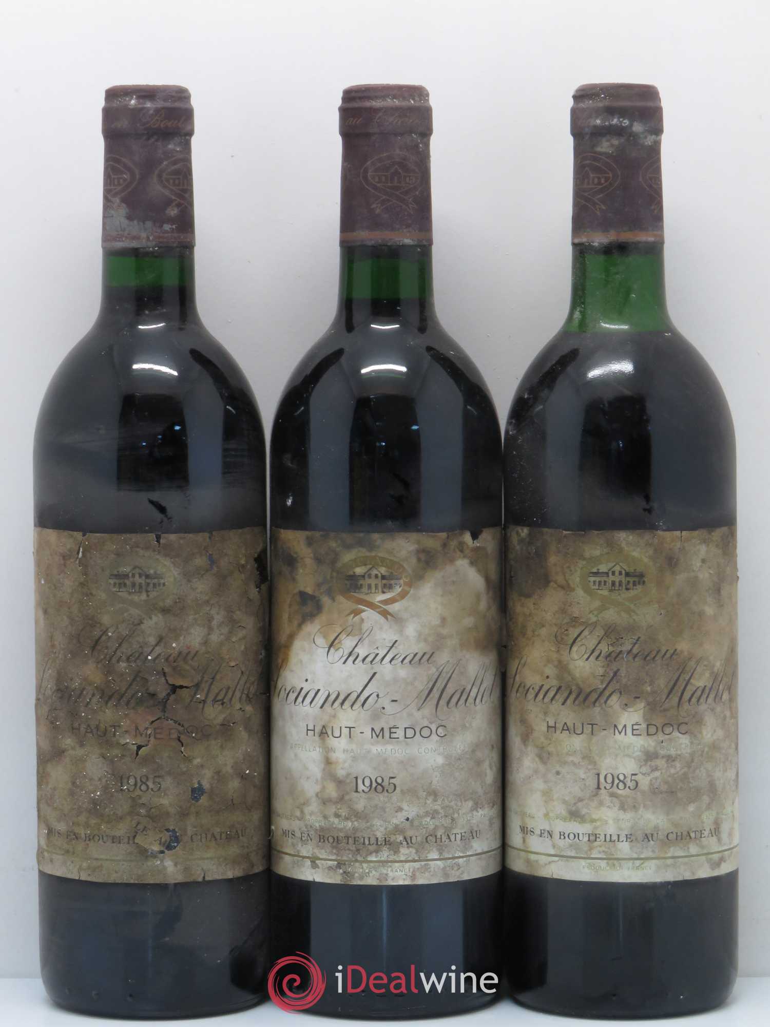 Château Sociando Mallet 1985 - Lot de 12 bouteilles - 2