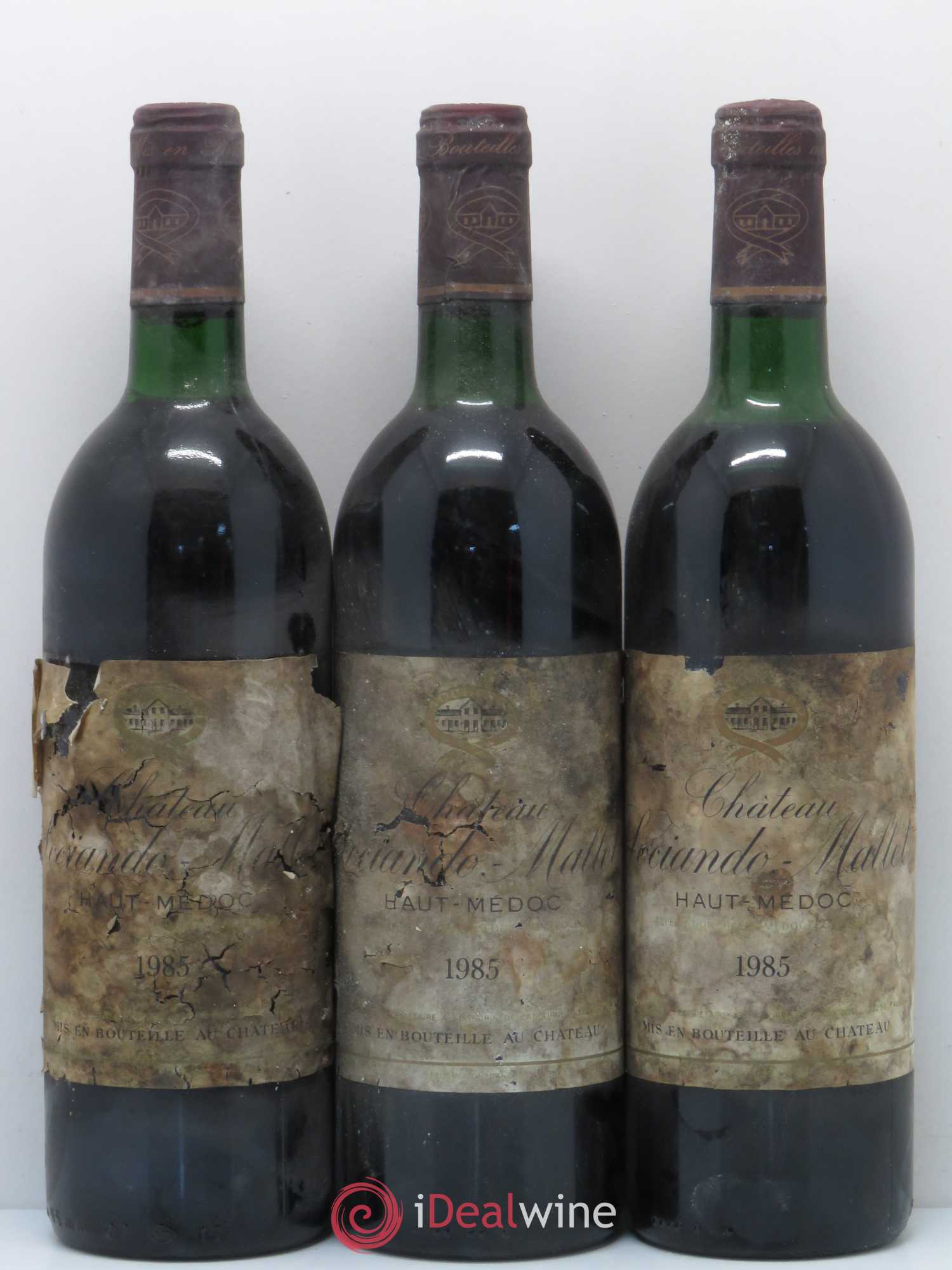 Château Sociando Mallet 1985 - Lot de 12 bouteilles - 3
