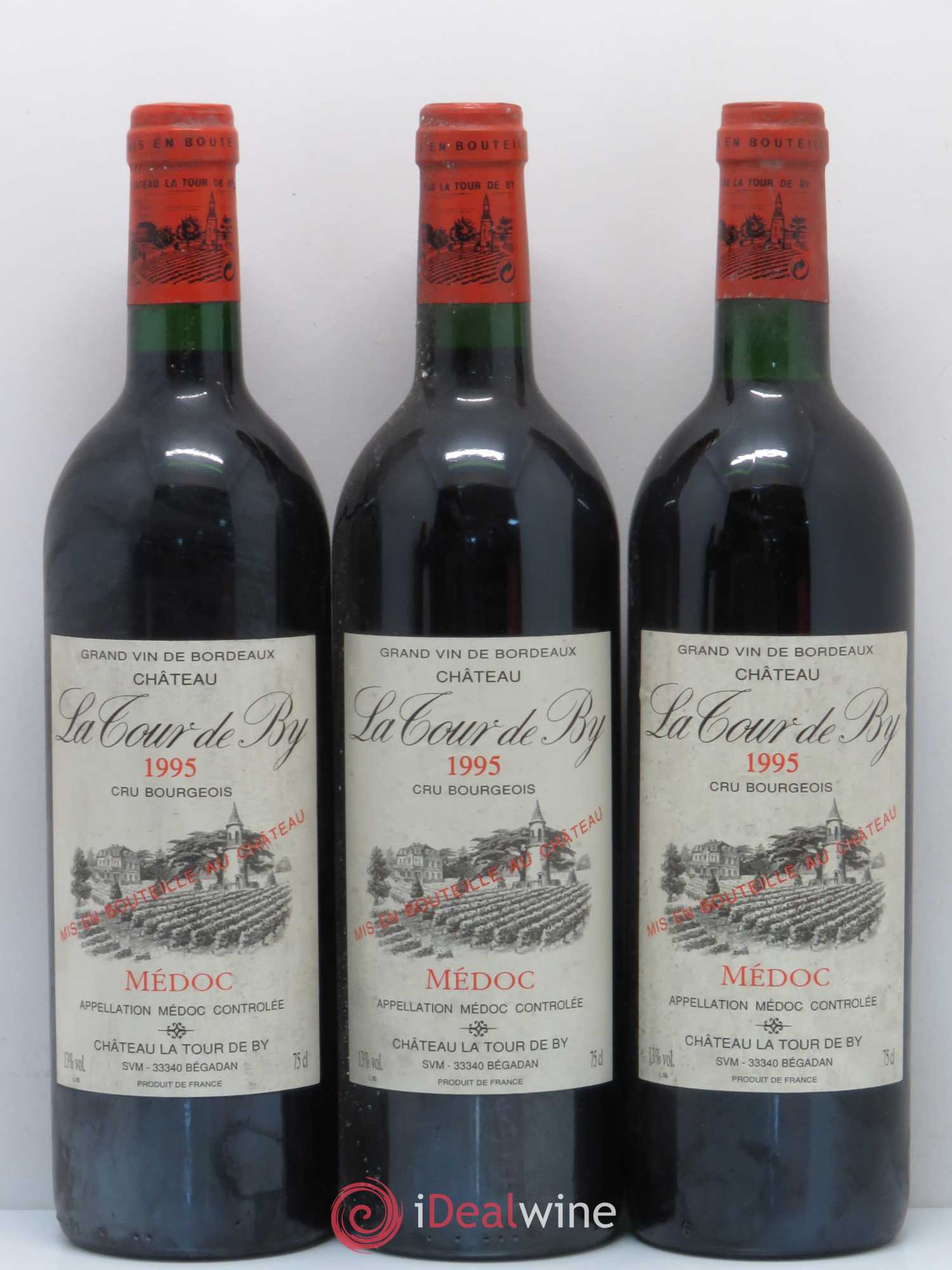 Château La Tour de By Cru Bourgeois 1995 - Lot de 6 bouteilles - 1