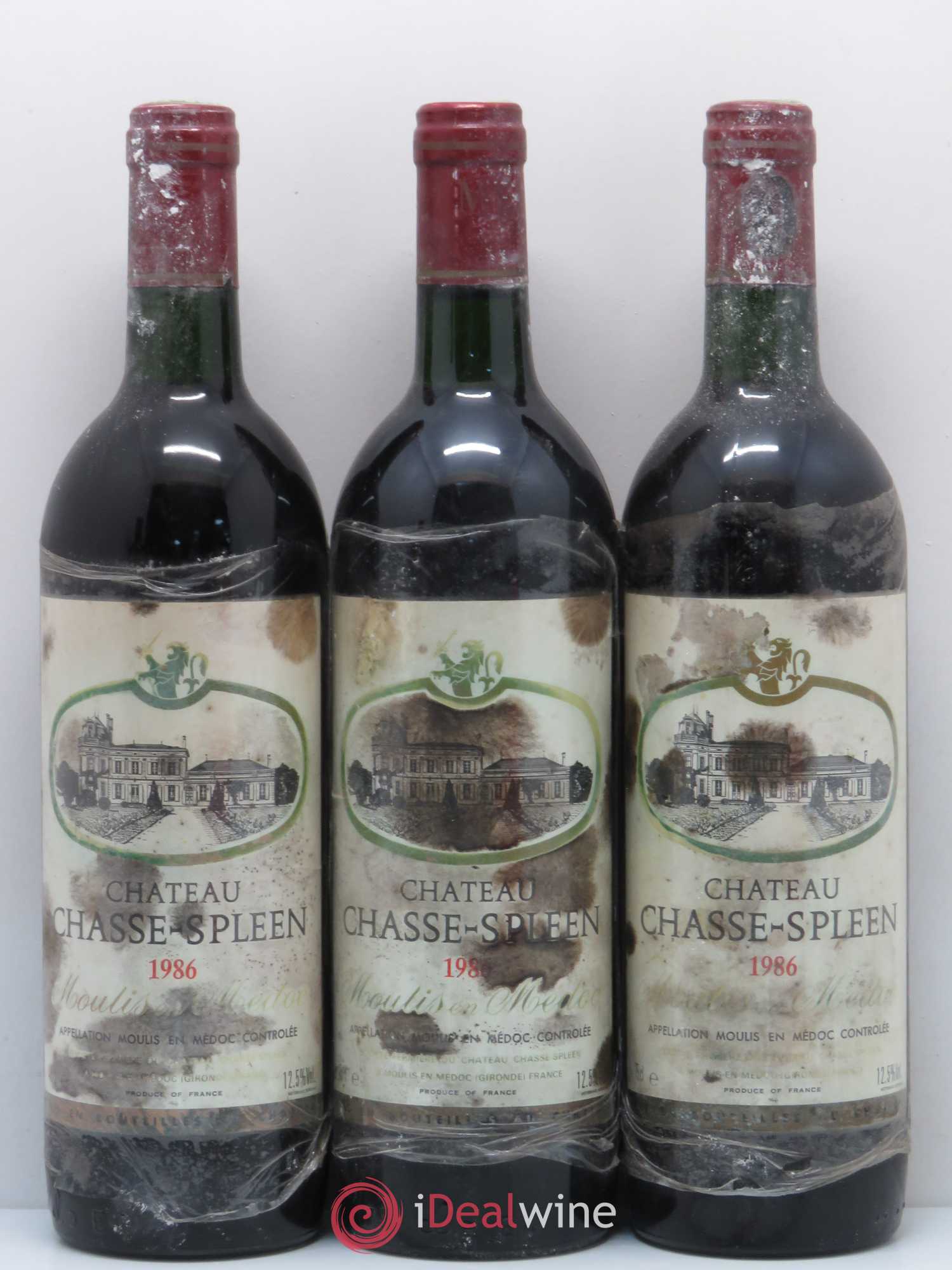 Château Chasse Spleen 1986 - Lot de 6 bouteilles - 1