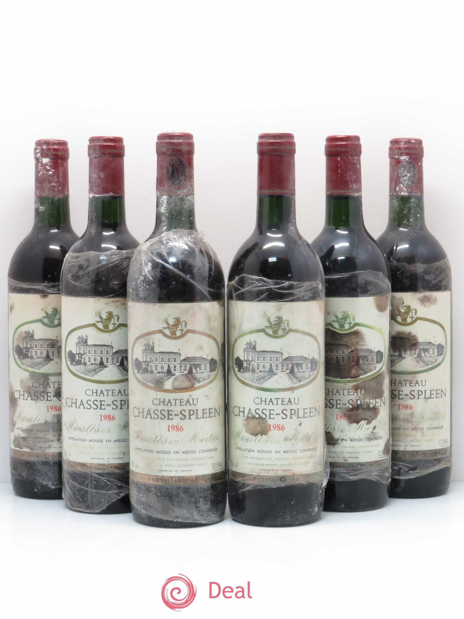Château Chasse Spleen 1986 - Lot de 6 bouteilles - 0