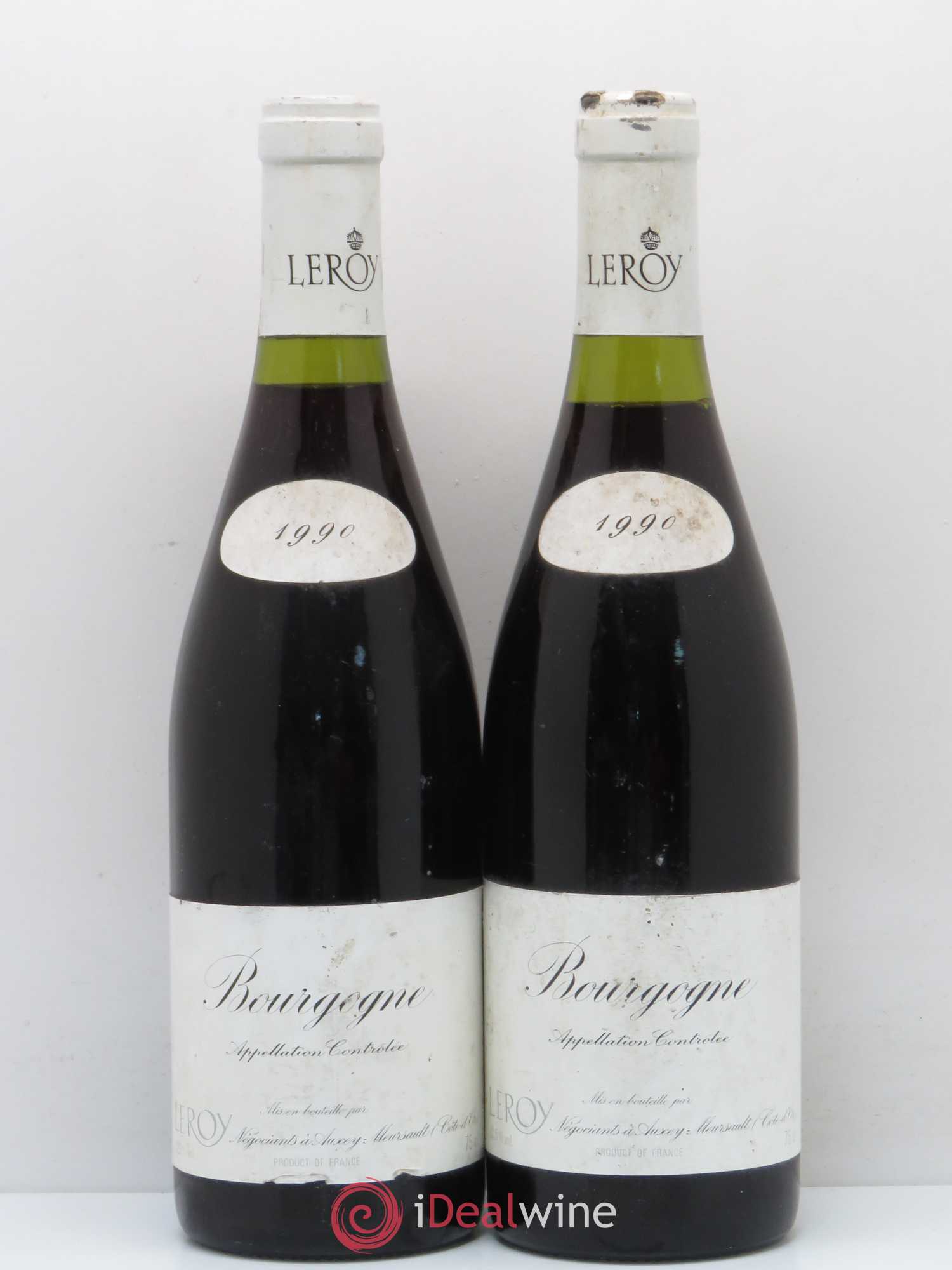 Bourgogne Leroy SA 1990 - Lot de 2 bouteilles - 0