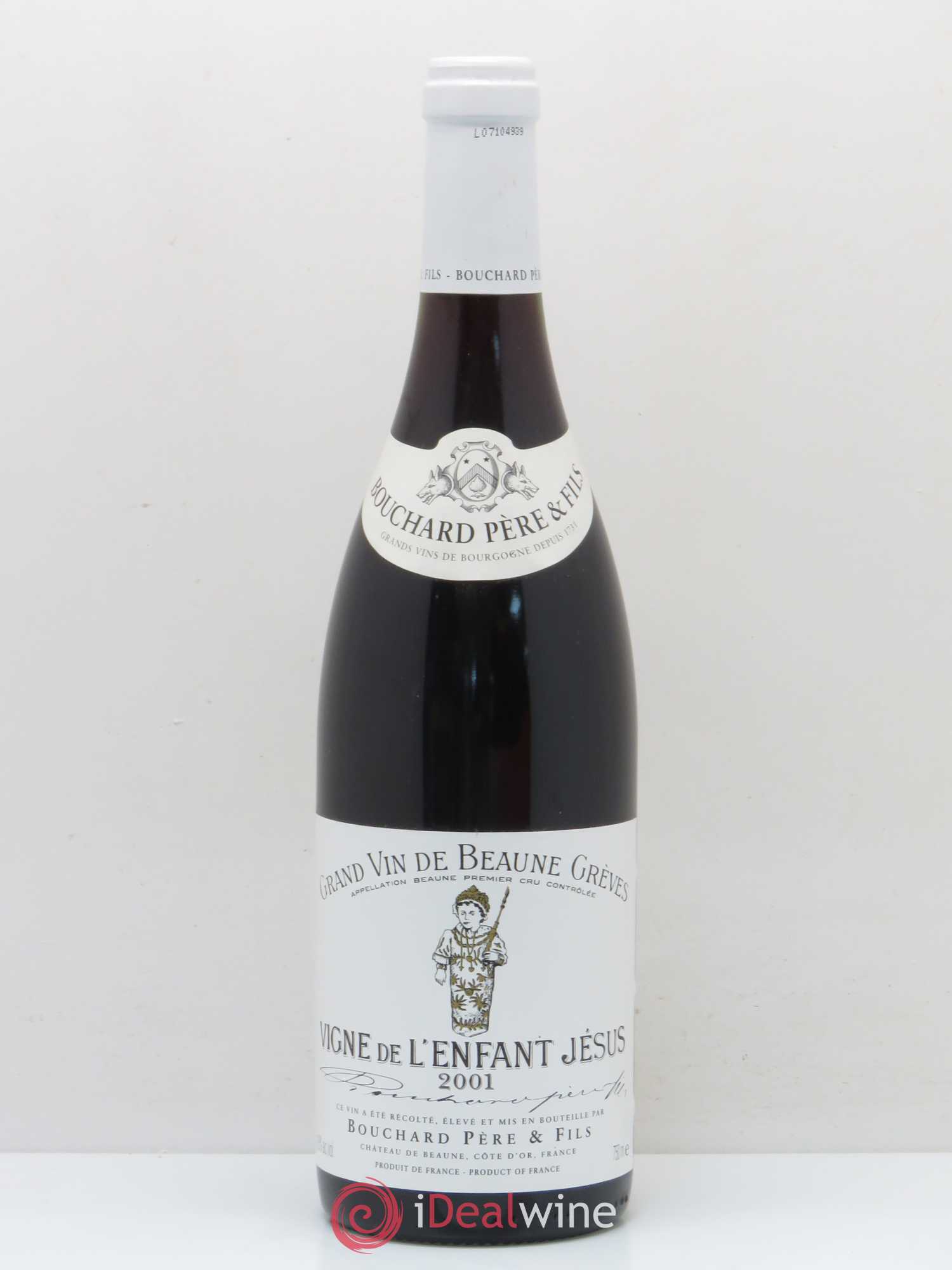 Beaune 1er Cru Grèves - Vigne de l'Enfant Jésus Bouchard Père & Fils 2001 - Lot de 1 bouteille - 0