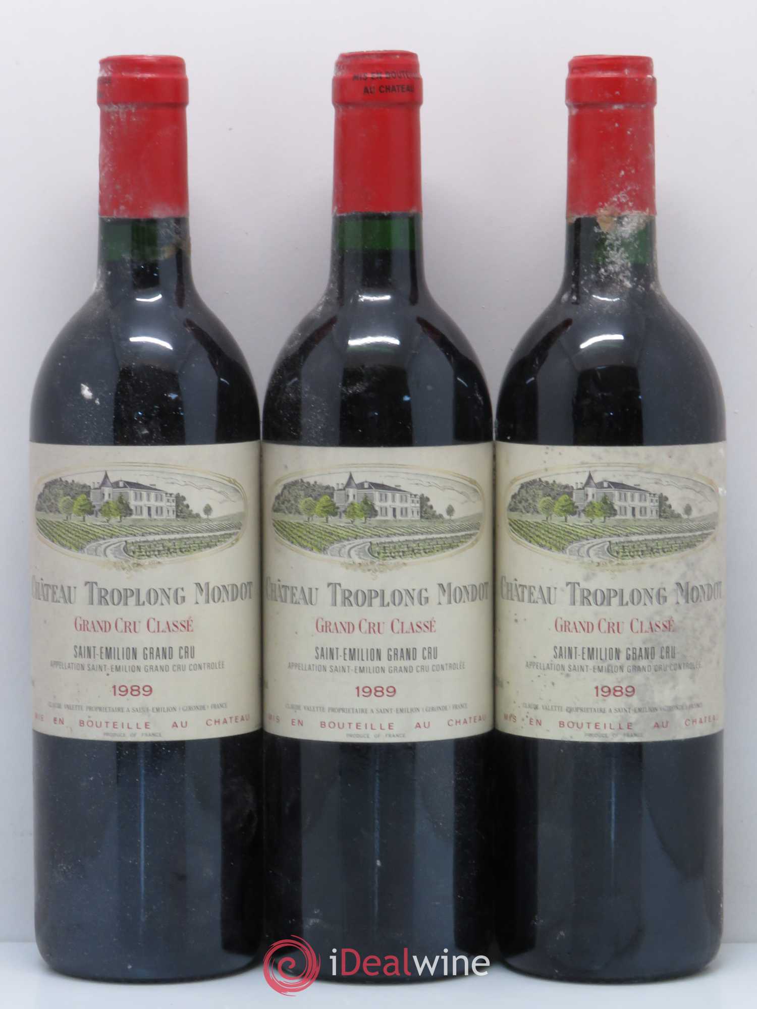 Château Troplong Mondot 1er Grand Cru Classé B 1989 - Lot de 12 bouteilles - 1