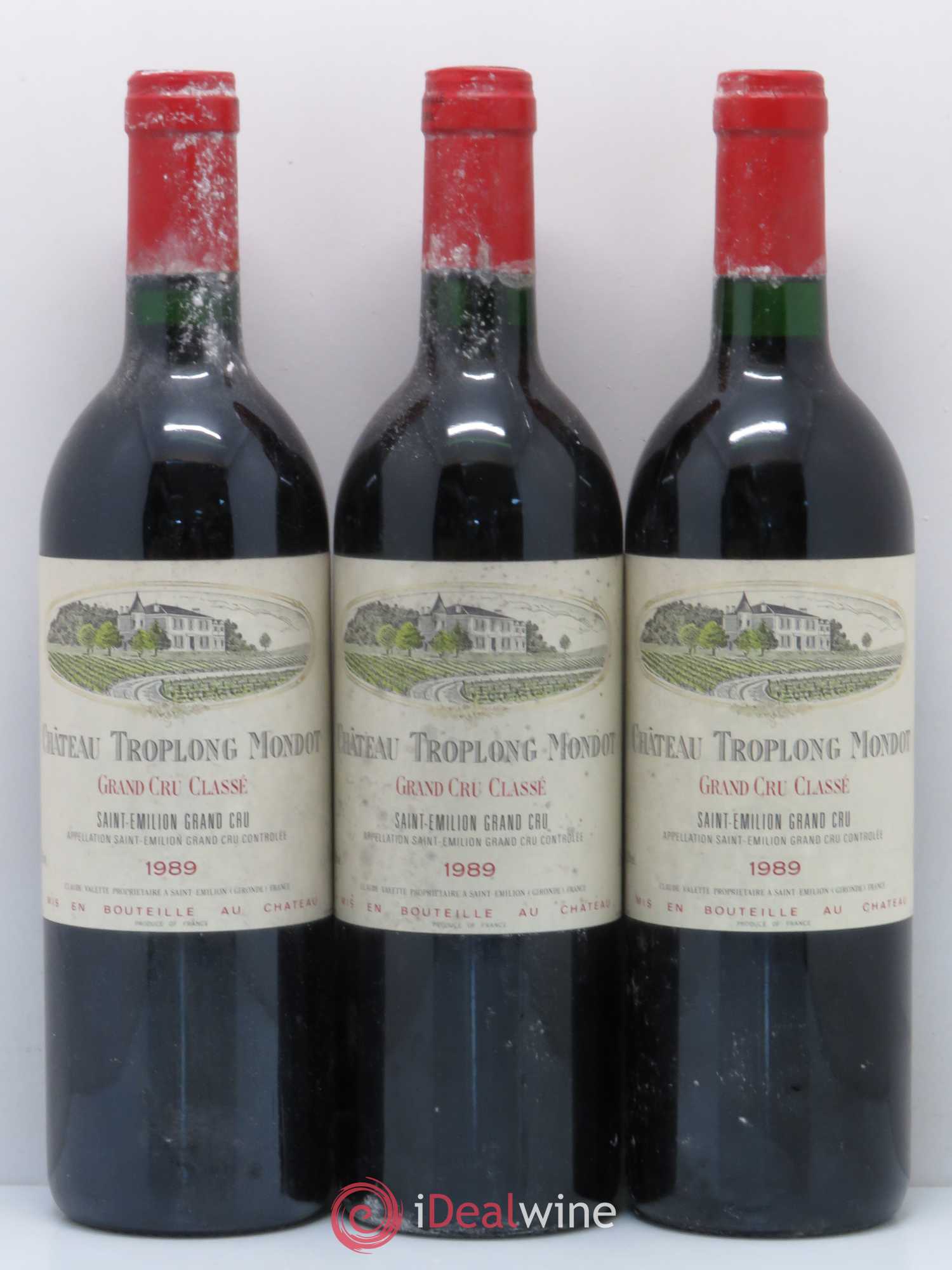 Château Troplong Mondot 1er Grand Cru Classé B 1989 - Lot de 12 bouteilles - 2