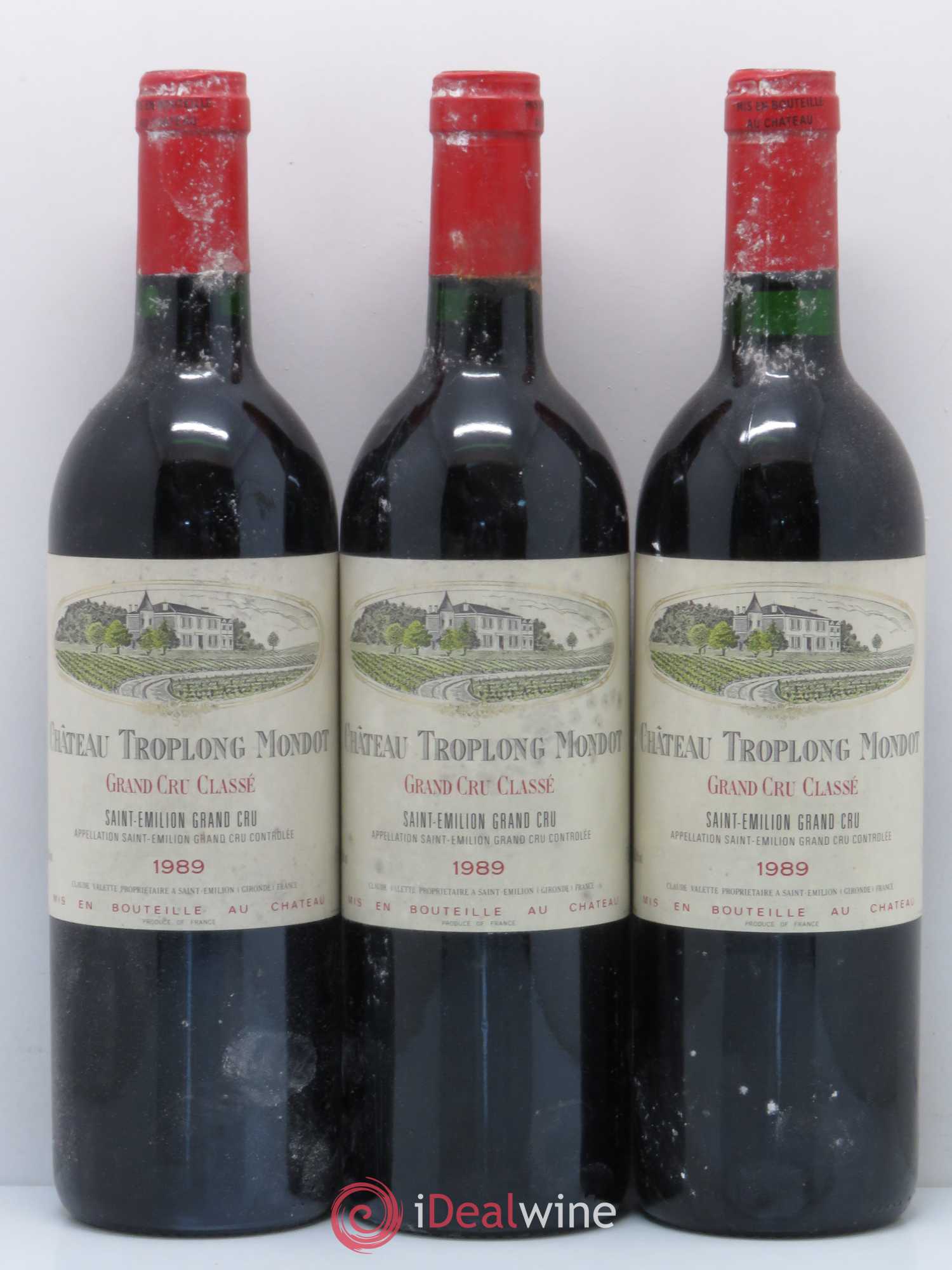 Château Troplong Mondot 1er Grand Cru Classé B 1989 - Lot de 12 bouteilles - 4