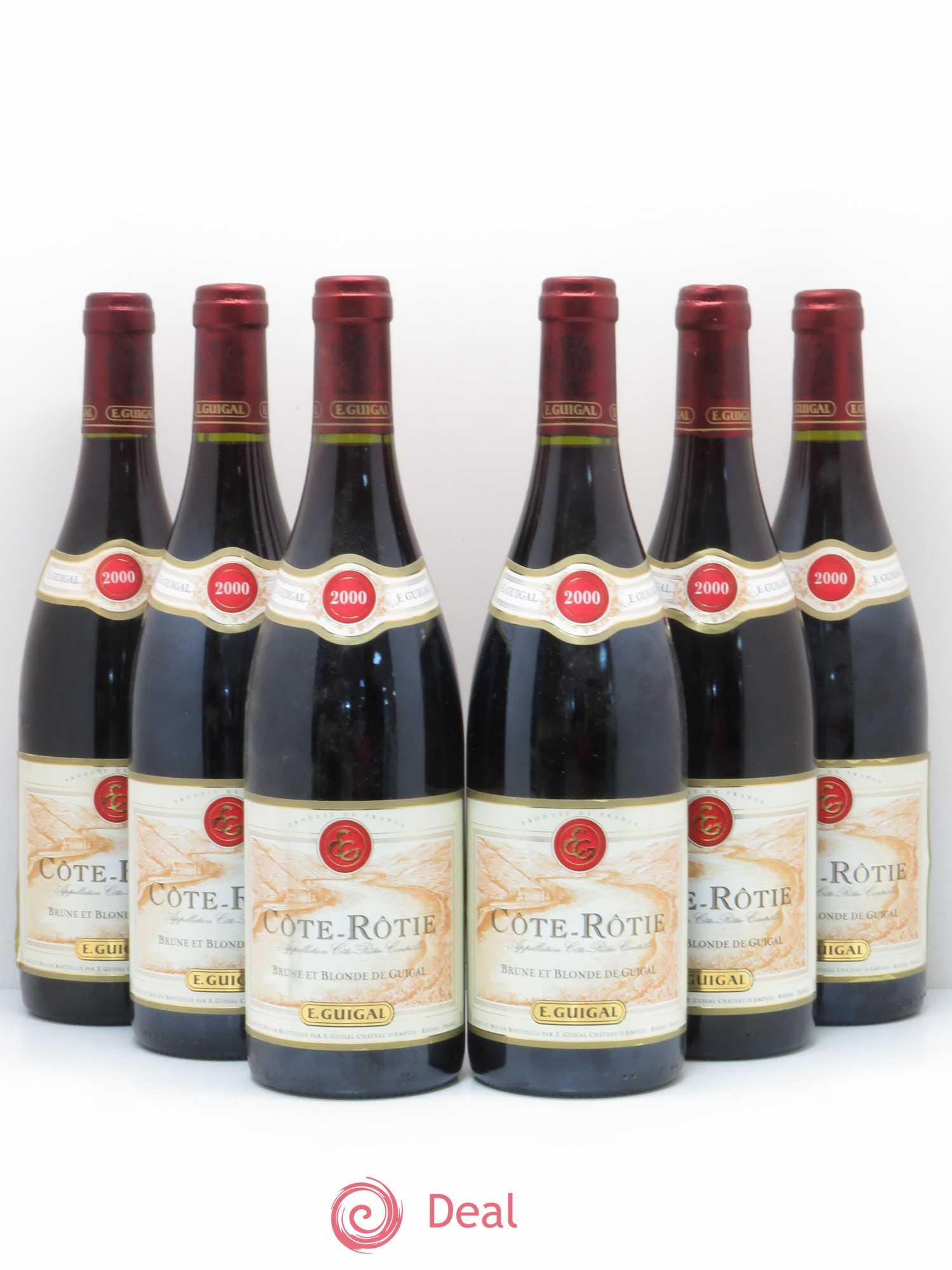 Côte-Rôtie Côtes Brune et Blonde Guigal 2000 - Lot de 6 bouteilles - 0