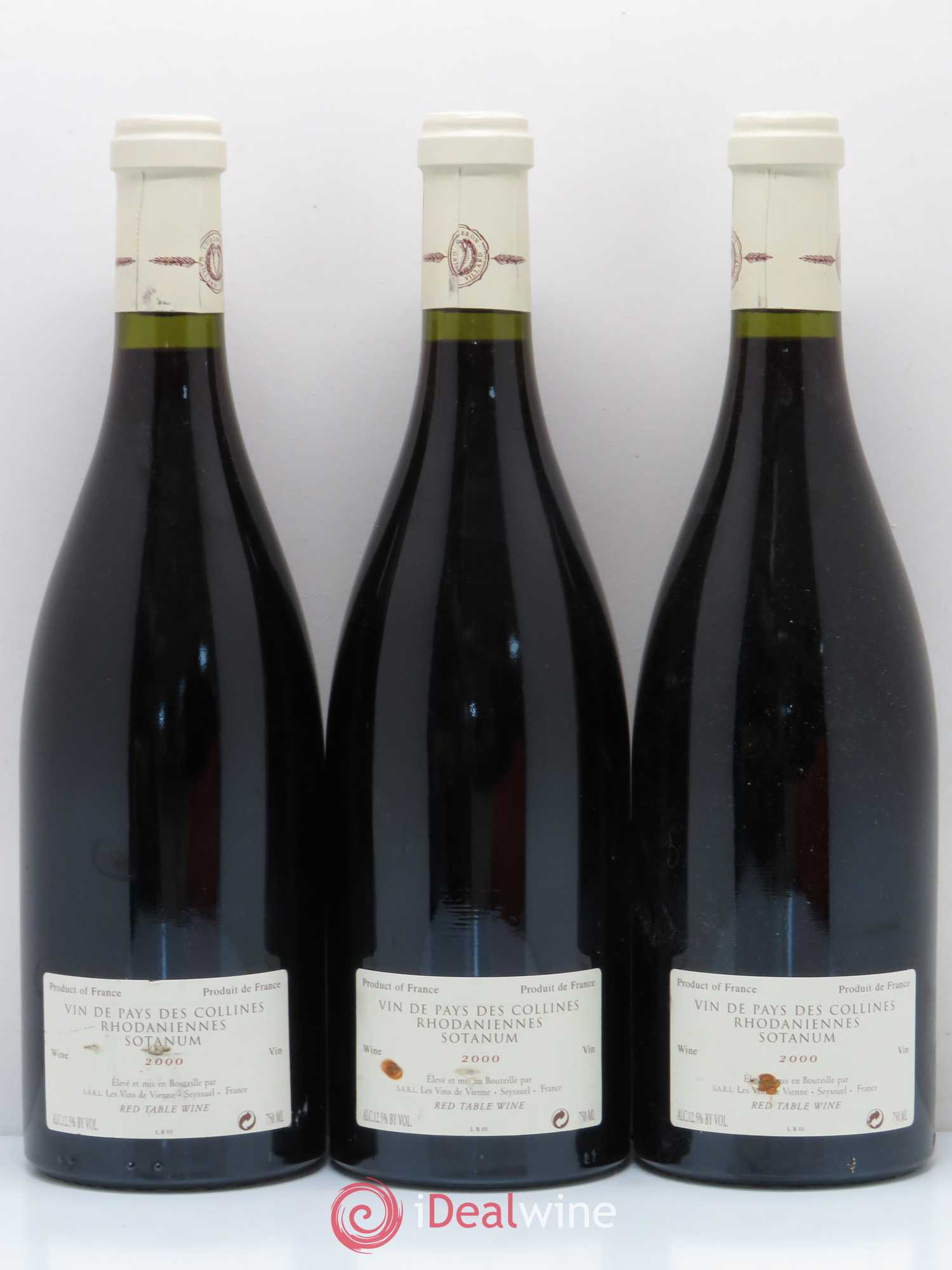 IGP Collines Rhodaniennes Sotanum Les Vins de Vienne 2000 - Posten von 6 Flaschen - 4