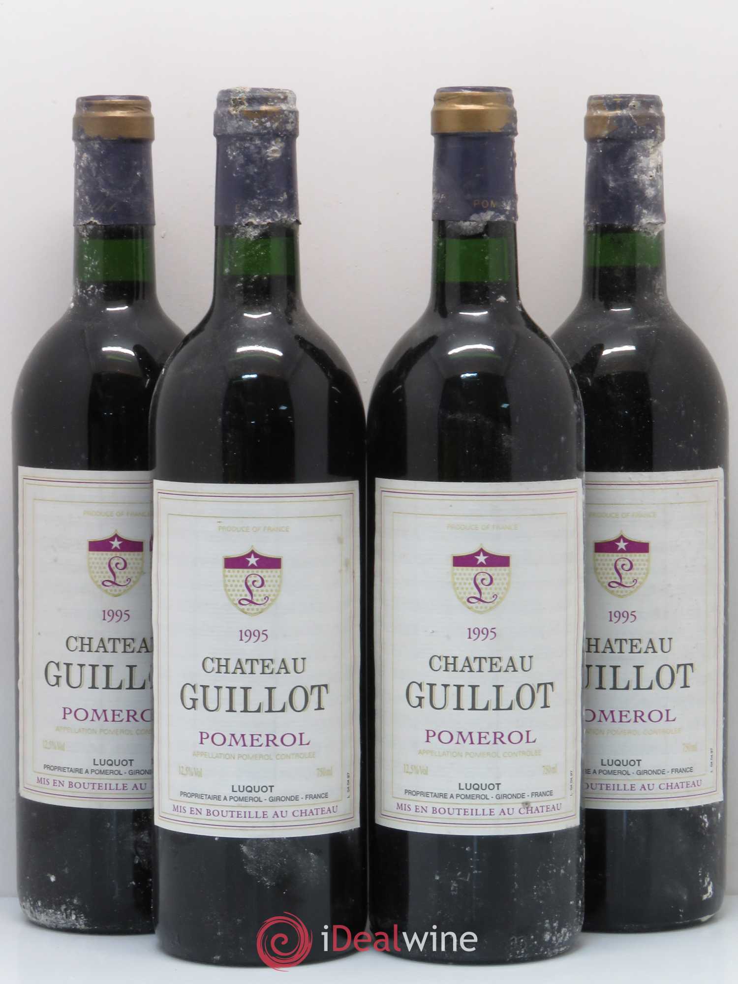 Château Guillot 1995 - Lot de 4 bouteilles - 0