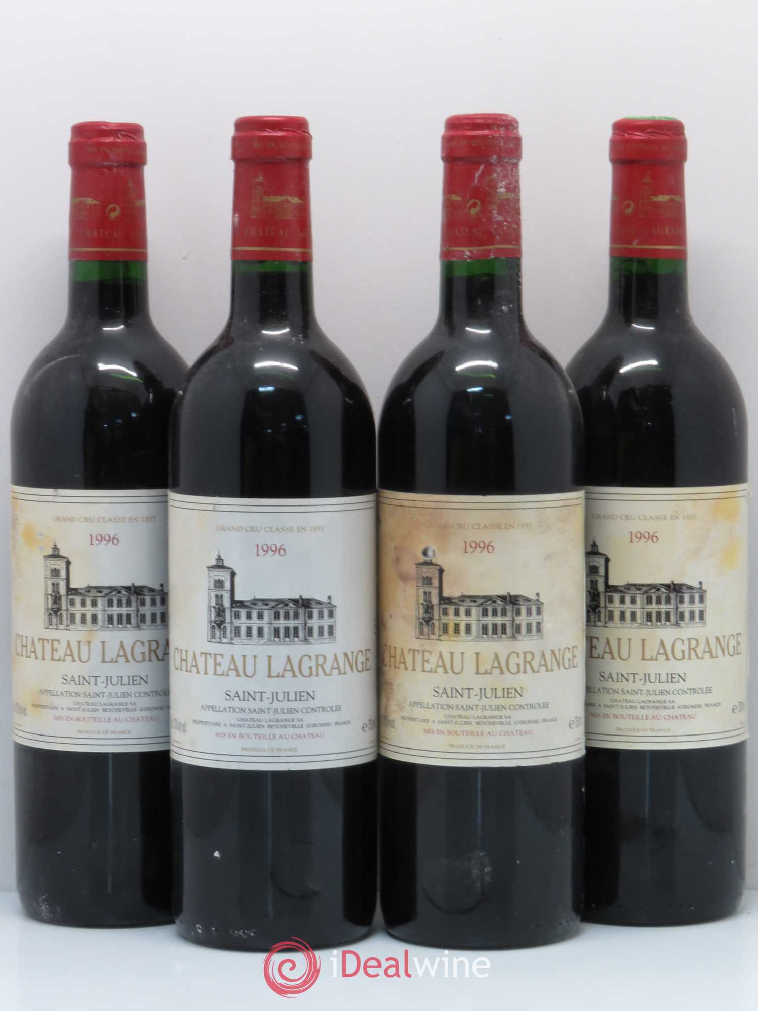 Château Lagrange 3ème Grand Cru Classé 1996 - Lot de 4 bouteilles - 0