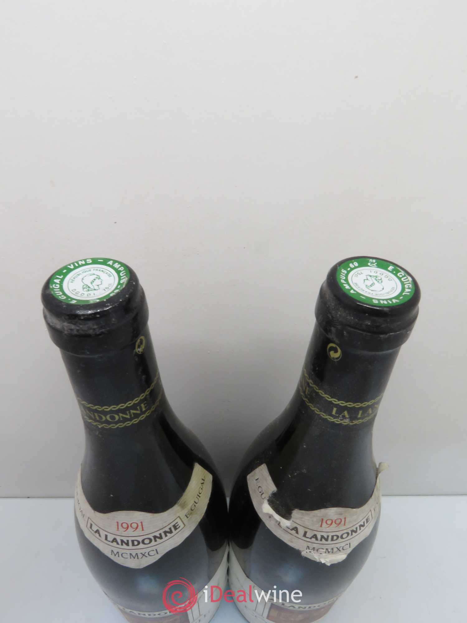 Côte-Rôtie La Landonne Guigal 1991 - Lot de 2 bouteilles - 1