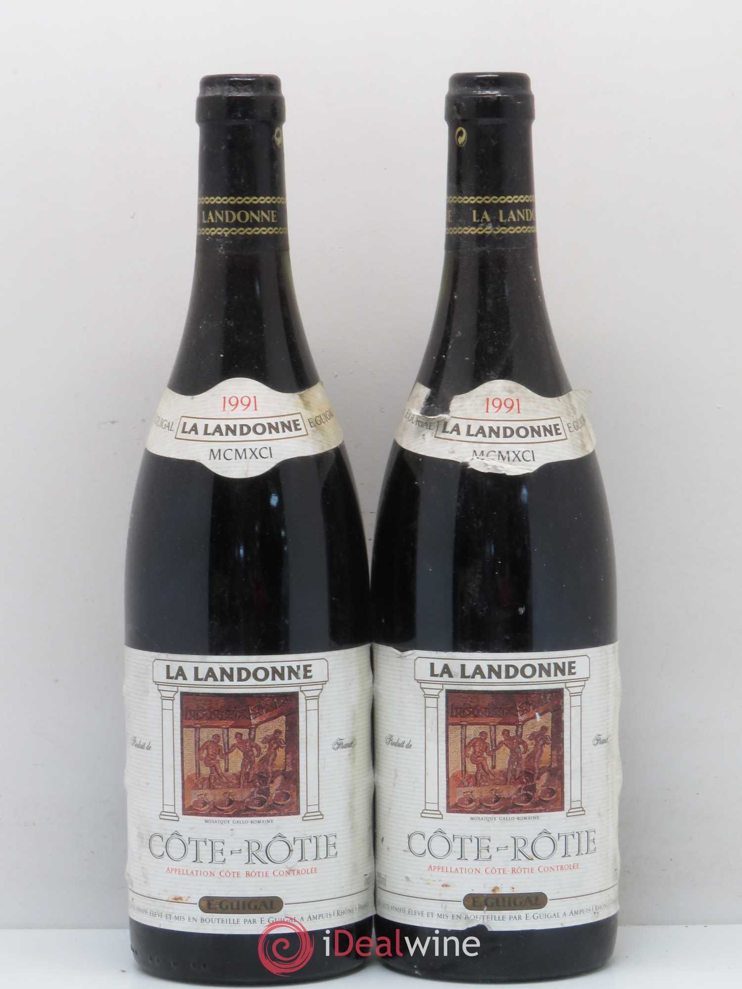 Côte-Rôtie La Landonne Guigal 1991 - Lot de 2 bouteilles - 0