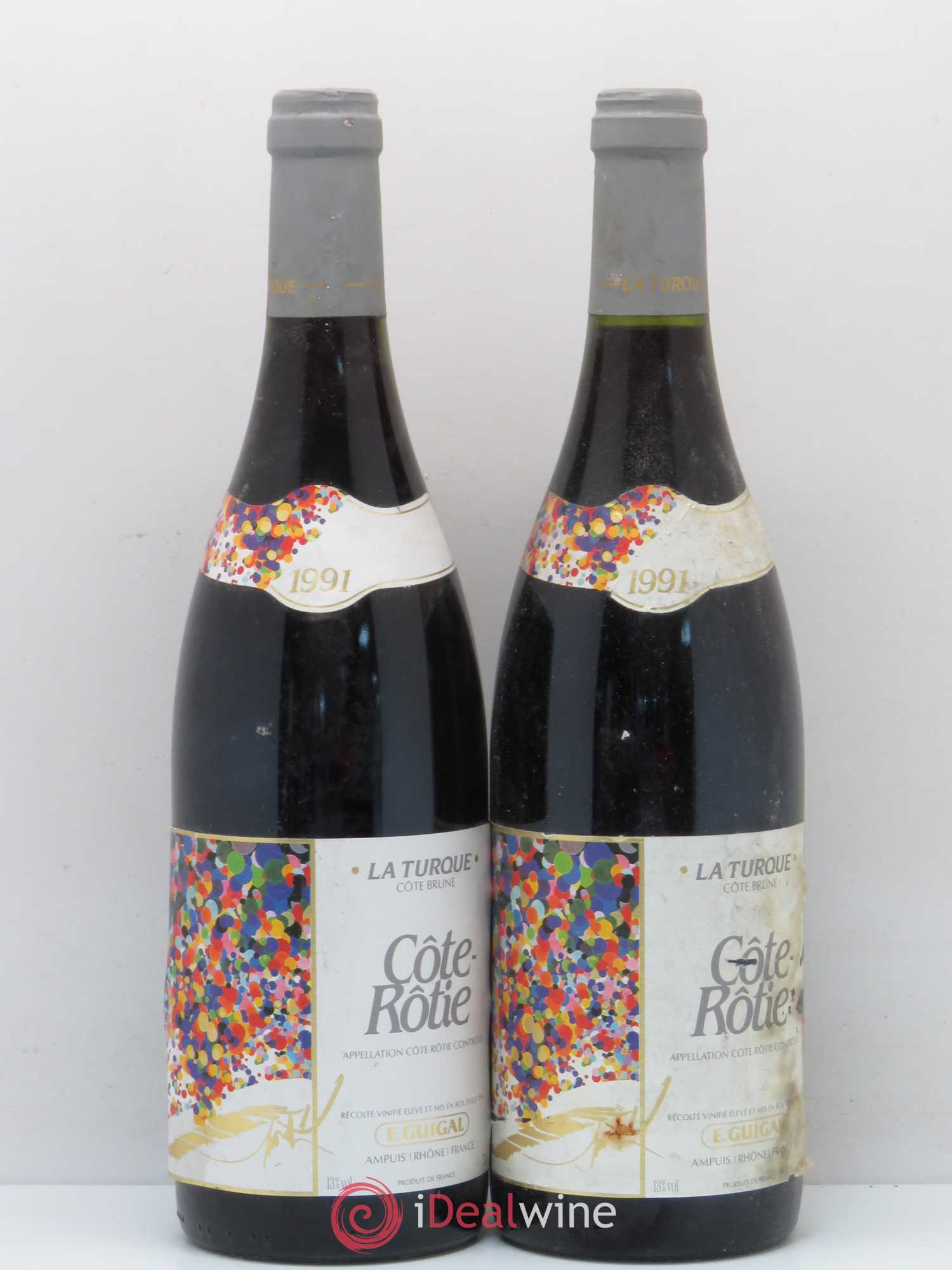 Côte-Rôtie La Turque Guigal 1991 - Lot de 2 bouteilles - 0