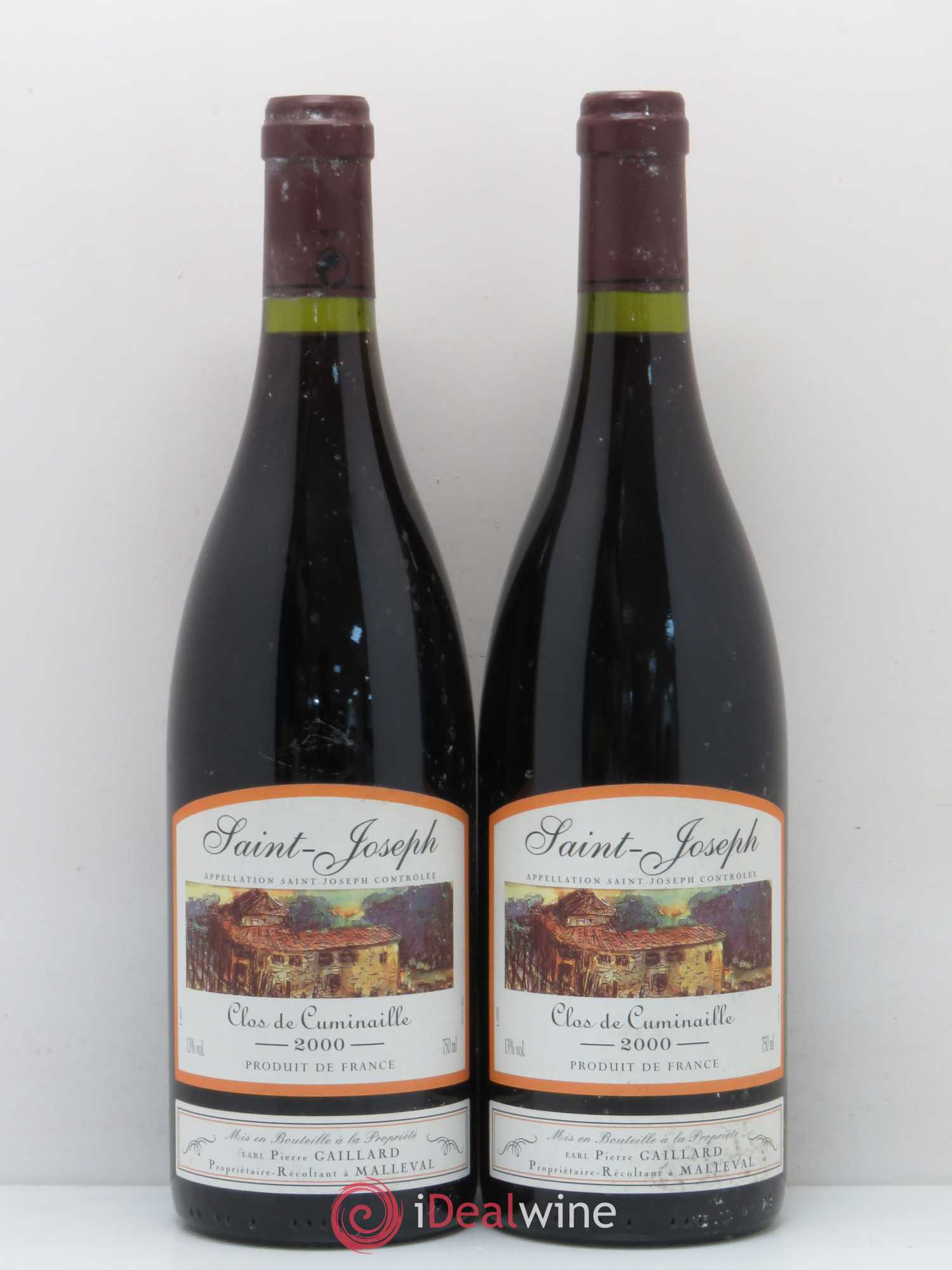 Saint-Joseph Clos de Cuminaille JP. Gaillard 2000 - Posten von 2 Flaschen - 0
