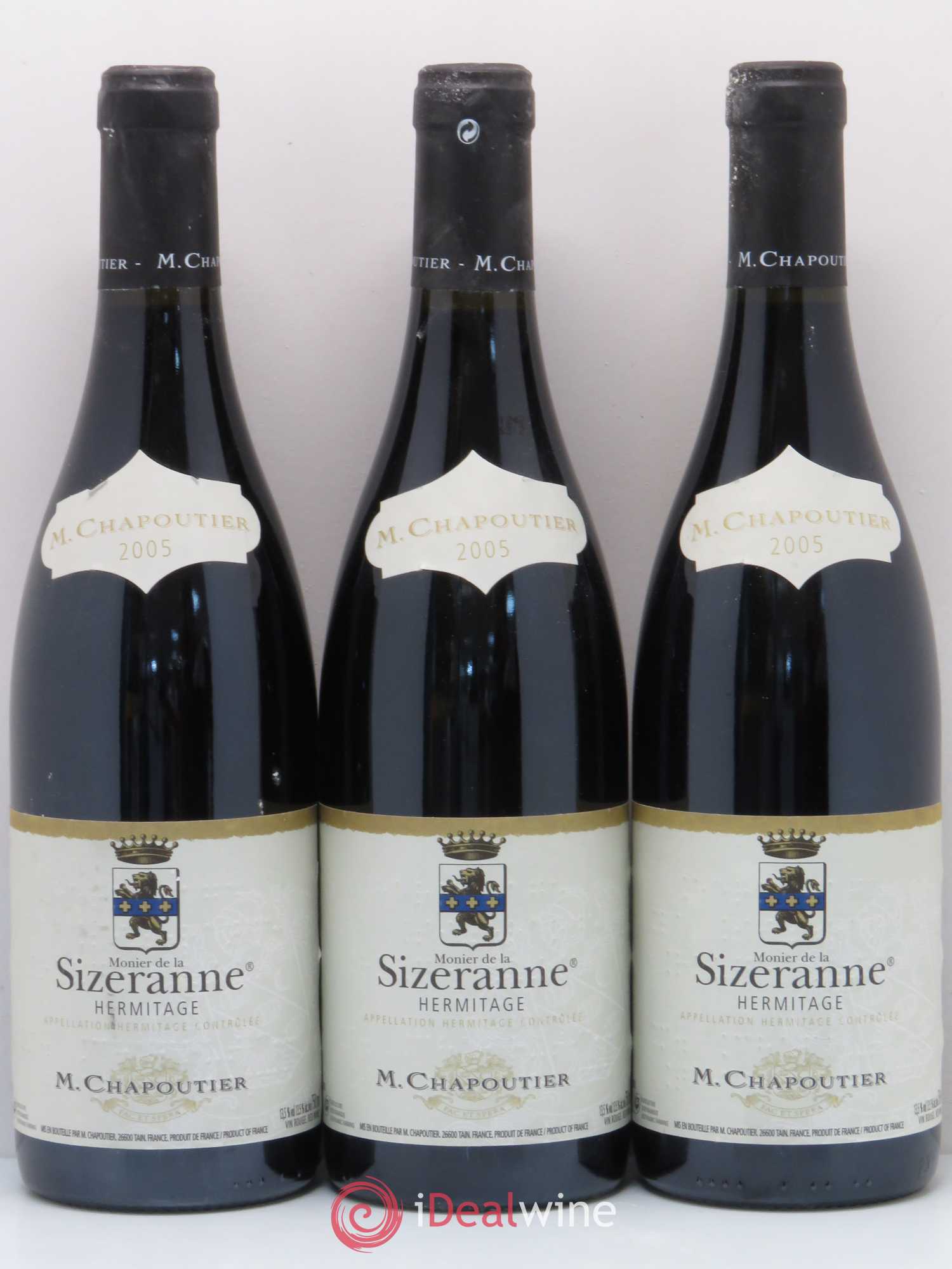 Hermitage Monier de La Sizeranne Chapoutier Monnier 2005 - Lot de 6 bouteilles - 2