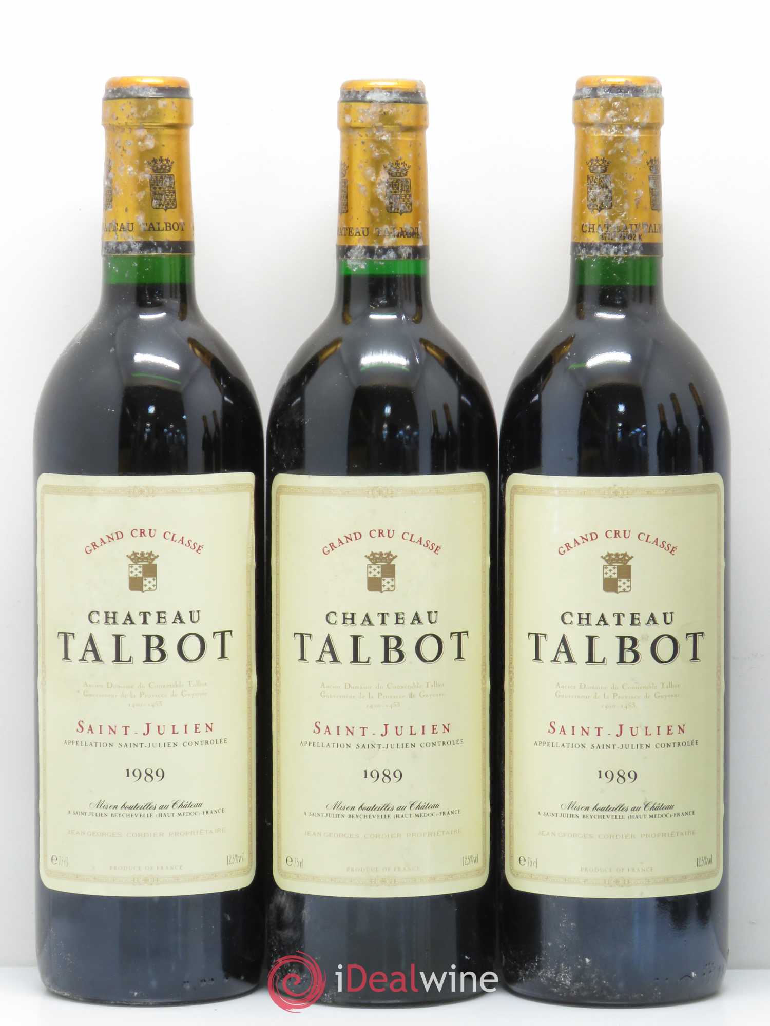 Château Talbot 4ème Grand Cru Classé 1989 - Lot de 6 bouteilles - 1