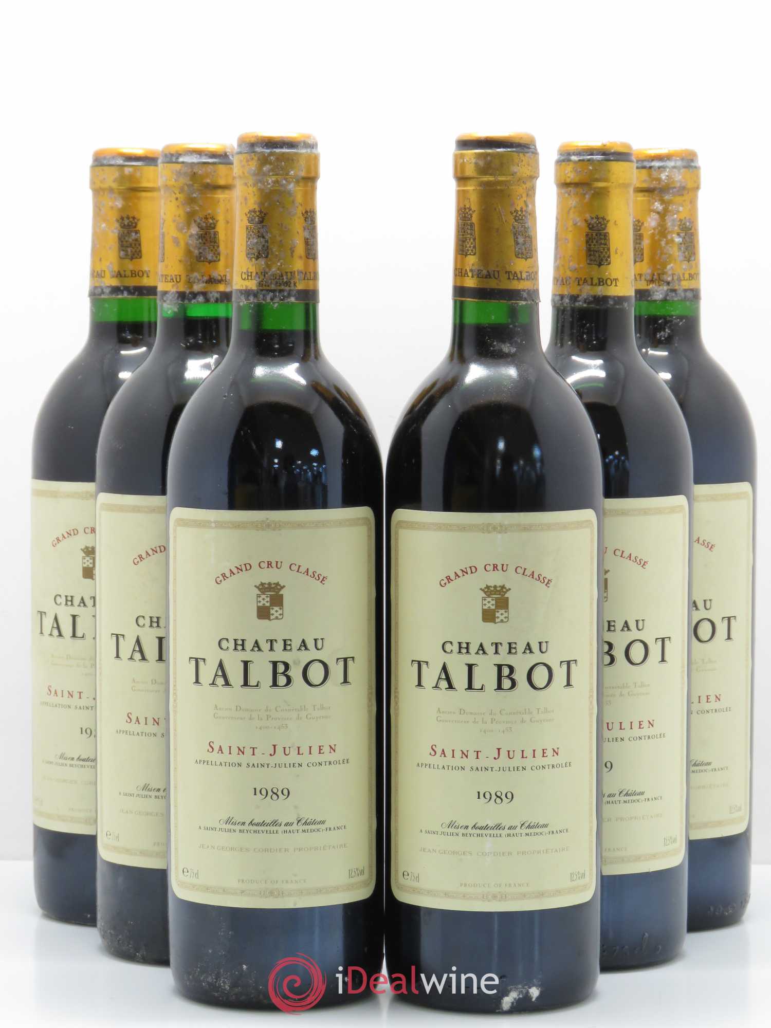 Château Talbot 4ème Grand Cru Classé 1989 - Lot de 6 bouteilles - 0