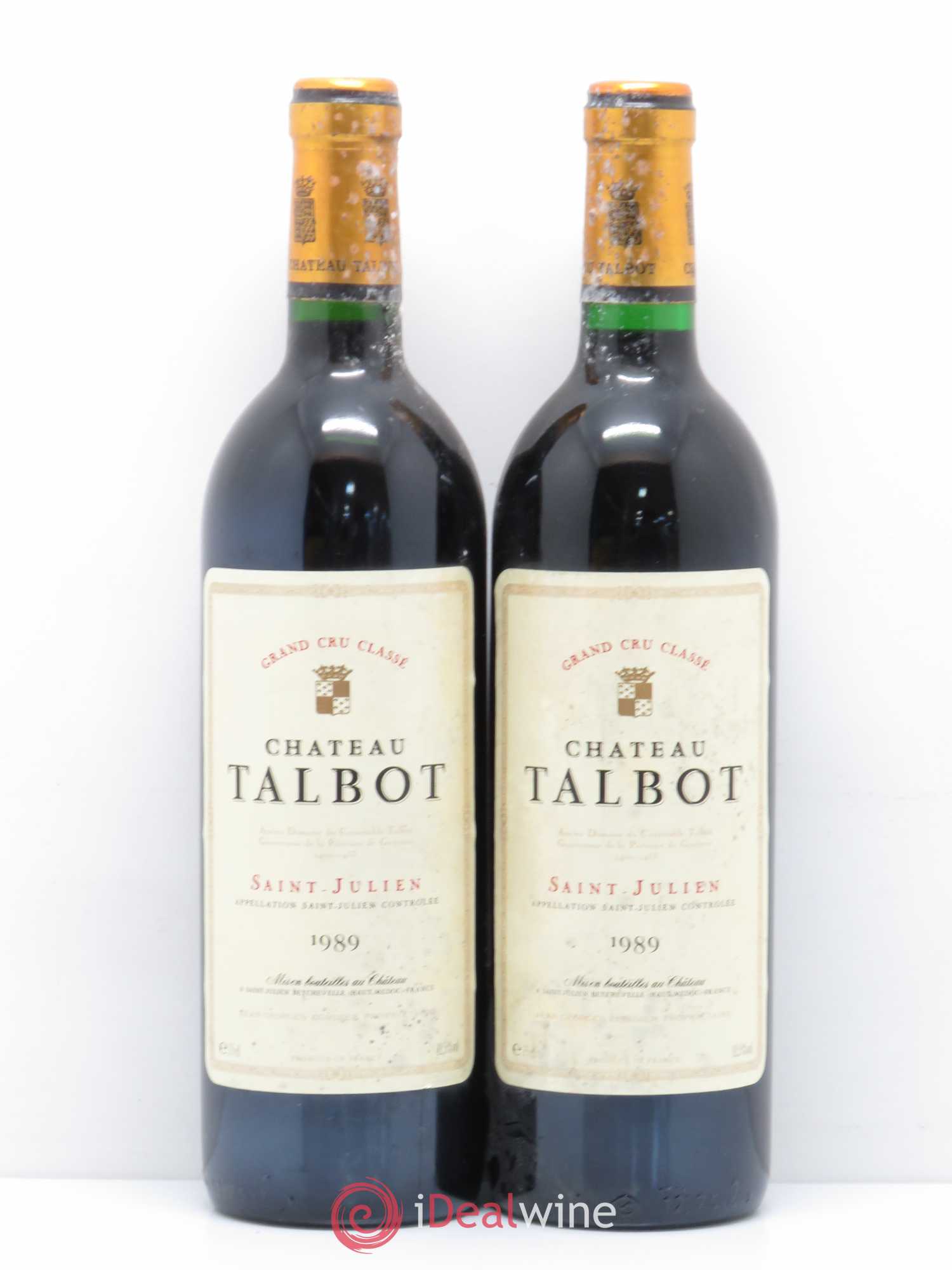 Château Talbot 4ème Grand Cru Classé 1989 - Lot de 5 bouteilles - 2