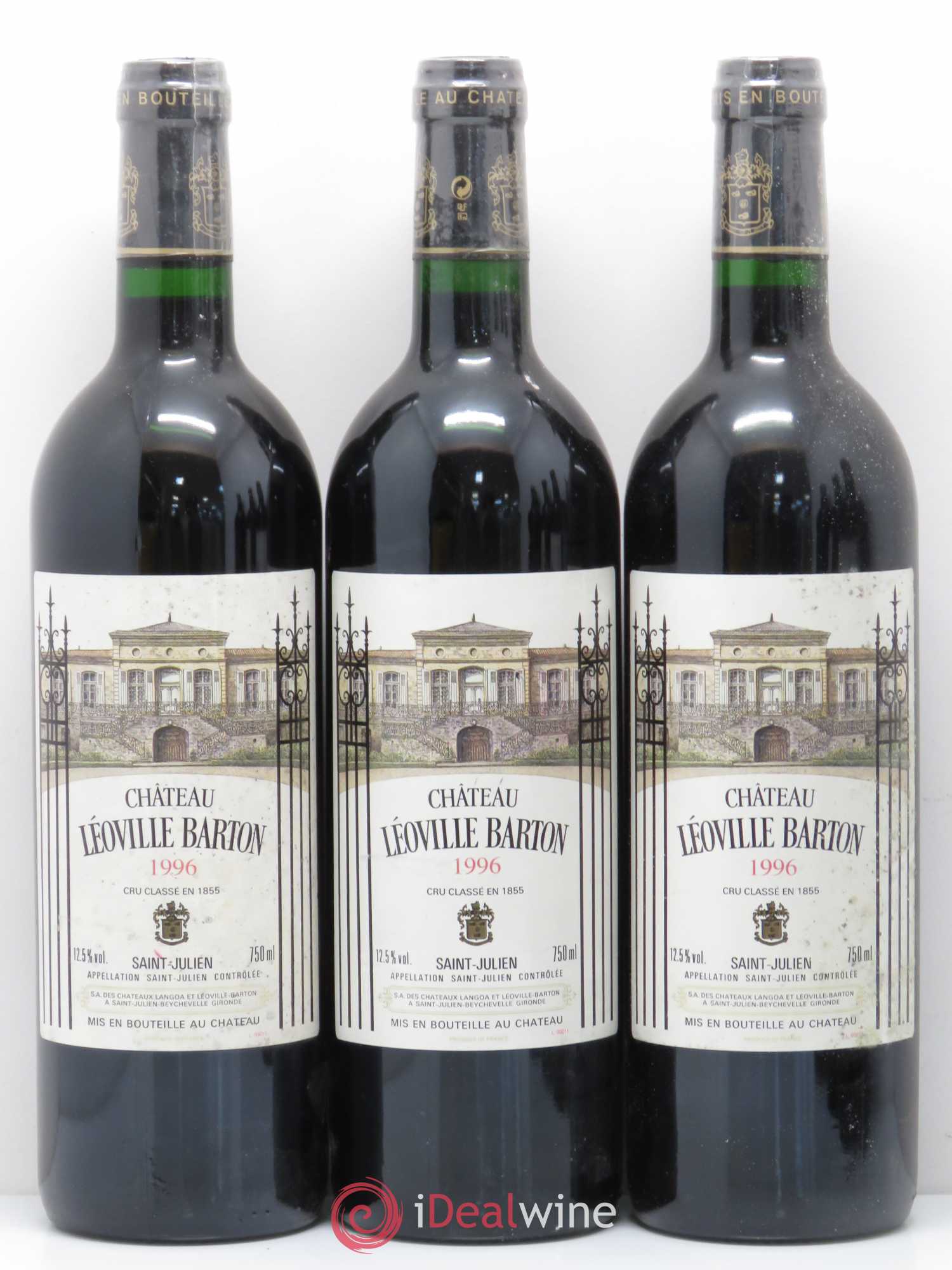 Château Léoville Barton 2ème Grand Cru Classé 1996 - Lot de 6 bouteilles - 2