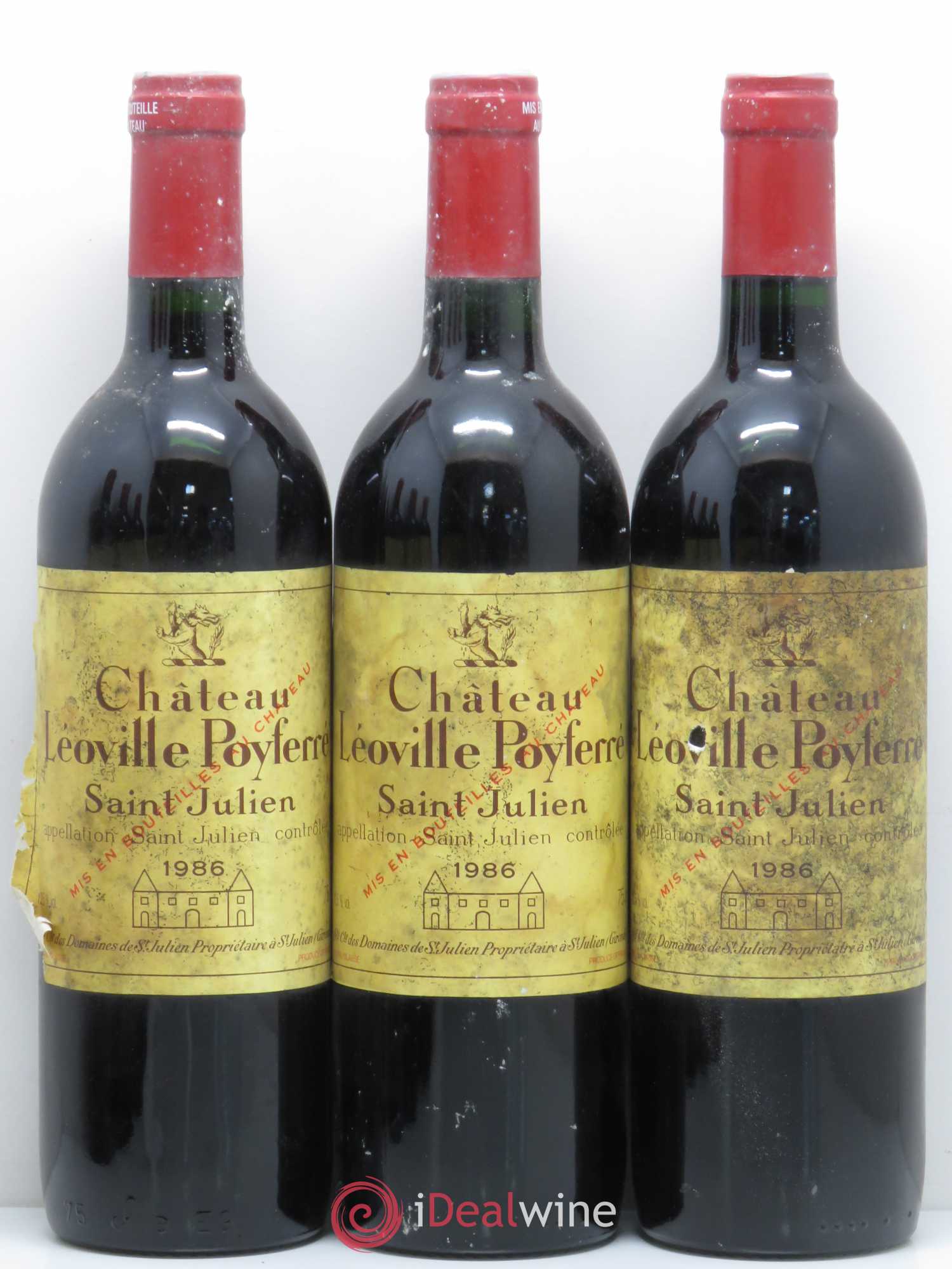 Château Léoville Poyferré 2ème Grand Cru Classé 1986 - Lotto di 6 bottiglie - 1