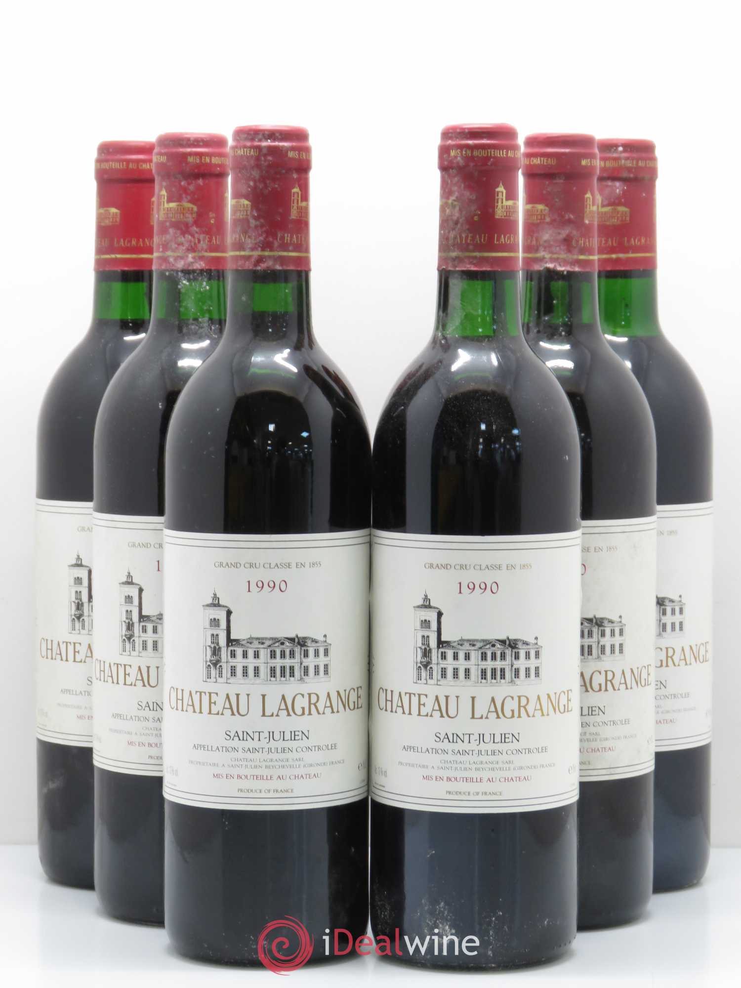 Château Lagrange 3ème Grand Cru Classé 1990 - Lot de 6 bouteilles - 0