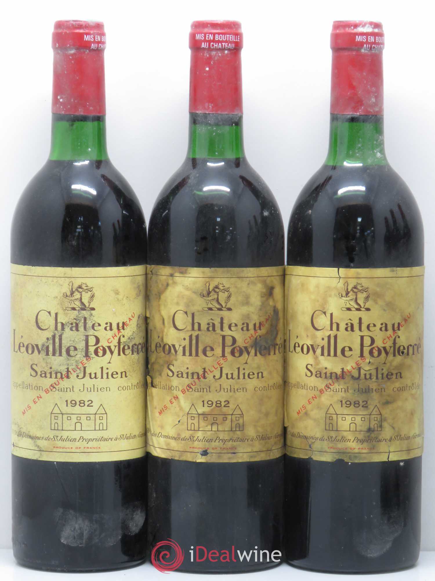 Château Léoville Poyferré 2ème Grand Cru Classé 1982 - Lot de 6 bouteilles - 1