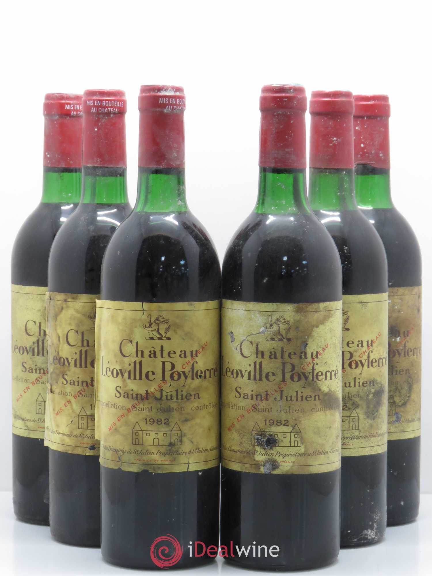Château Léoville Poyferré 2ème Grand Cru Classé 1982 - Lot de 6 bouteilles - 0