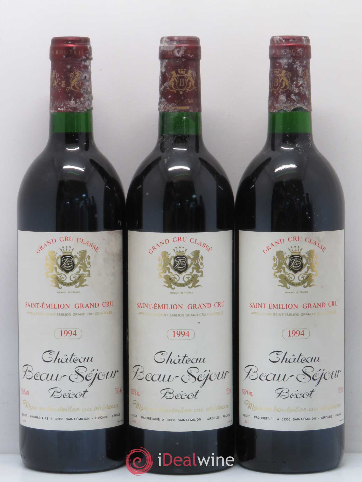 Château Beau-Séjour Bécot 1er Grand Cru Classé B 1994 - Lot de 5 bouteilles - 1