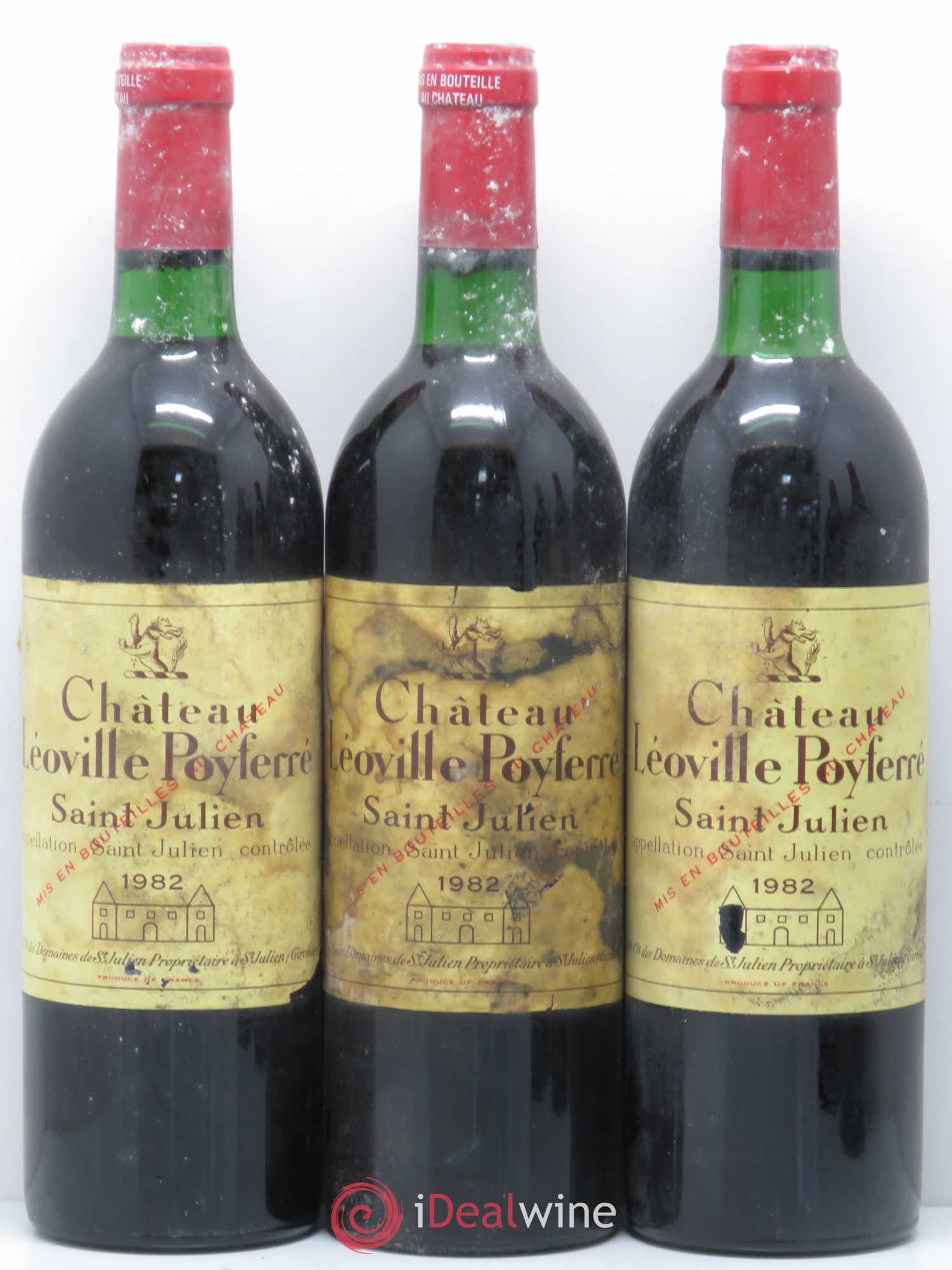 Château Léoville Poyferré 2ème Grand Cru Classé 1982 - Lot de 5 bouteilles - 1