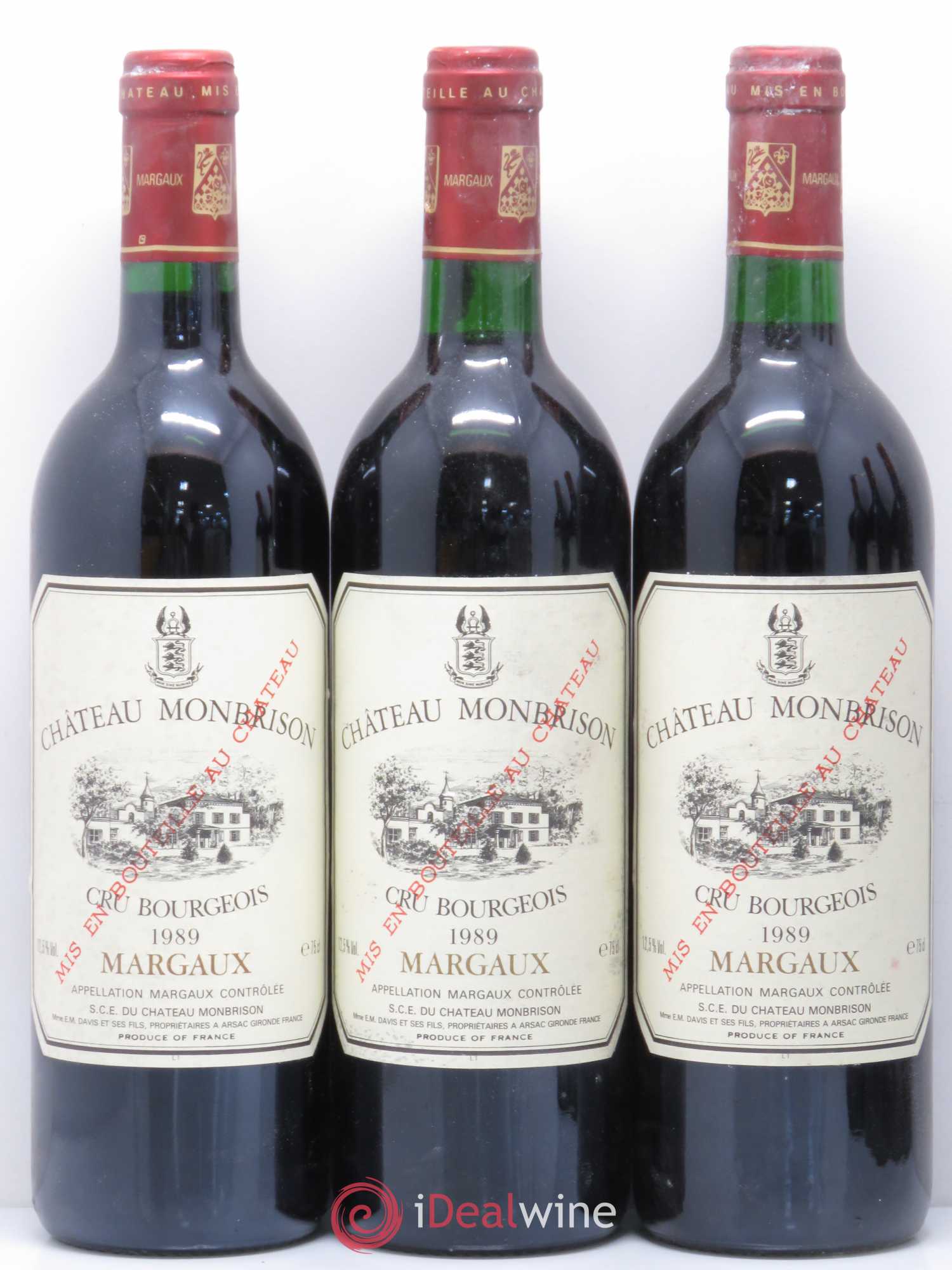 Château Monbrison 1989 - Lot de 12 bouteilles - 3