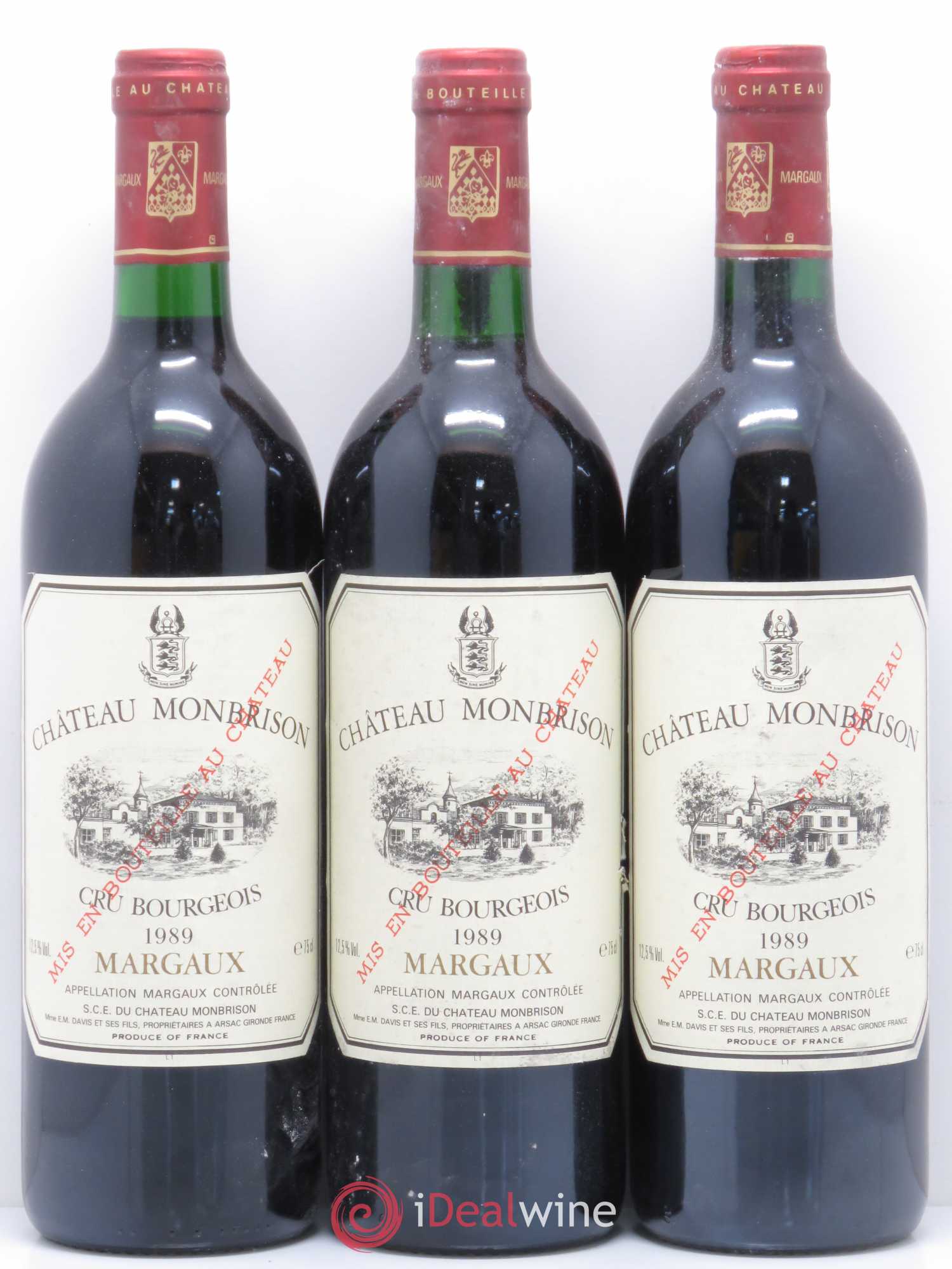 Château Monbrison 1989 - Lot de 12 bouteilles - 4